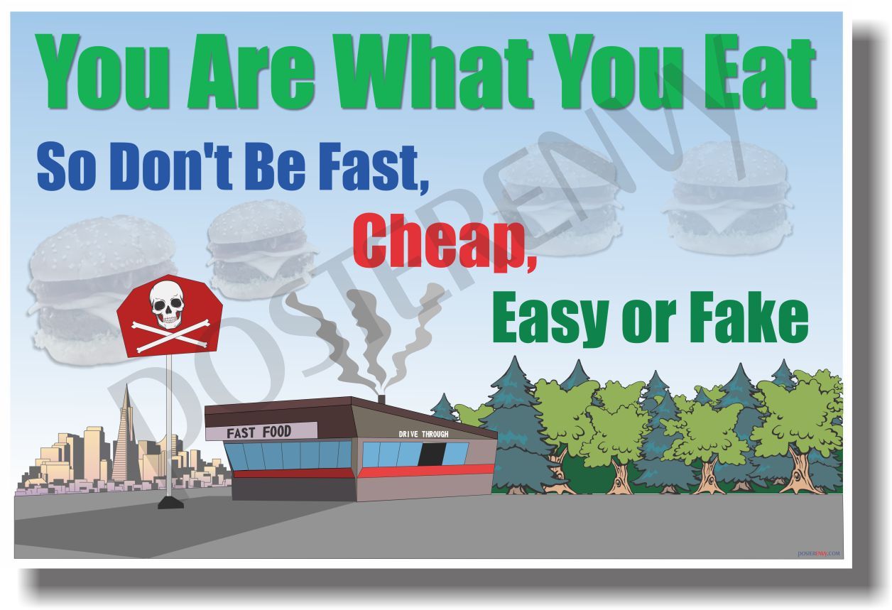 You Are What You Eat - NEW Health and Nutrition Poster