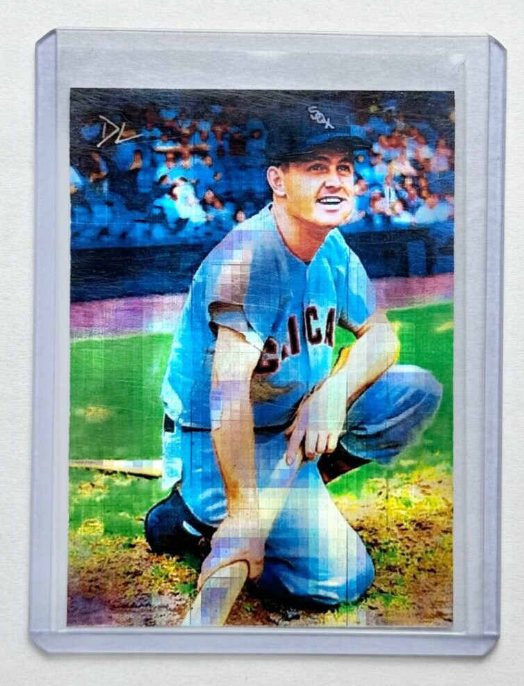 Nellie Fox Limited Edition Artist Signed "1997 Hall Of Fame" Refractor Card 1/1