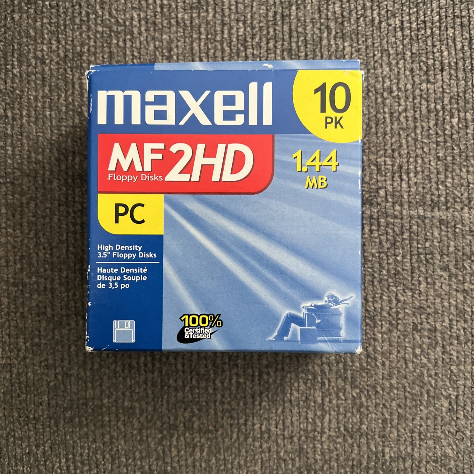 10 Pack Maxell IBM Formatted High Density 3.5 Inch MF-2HD Floppy Disk New