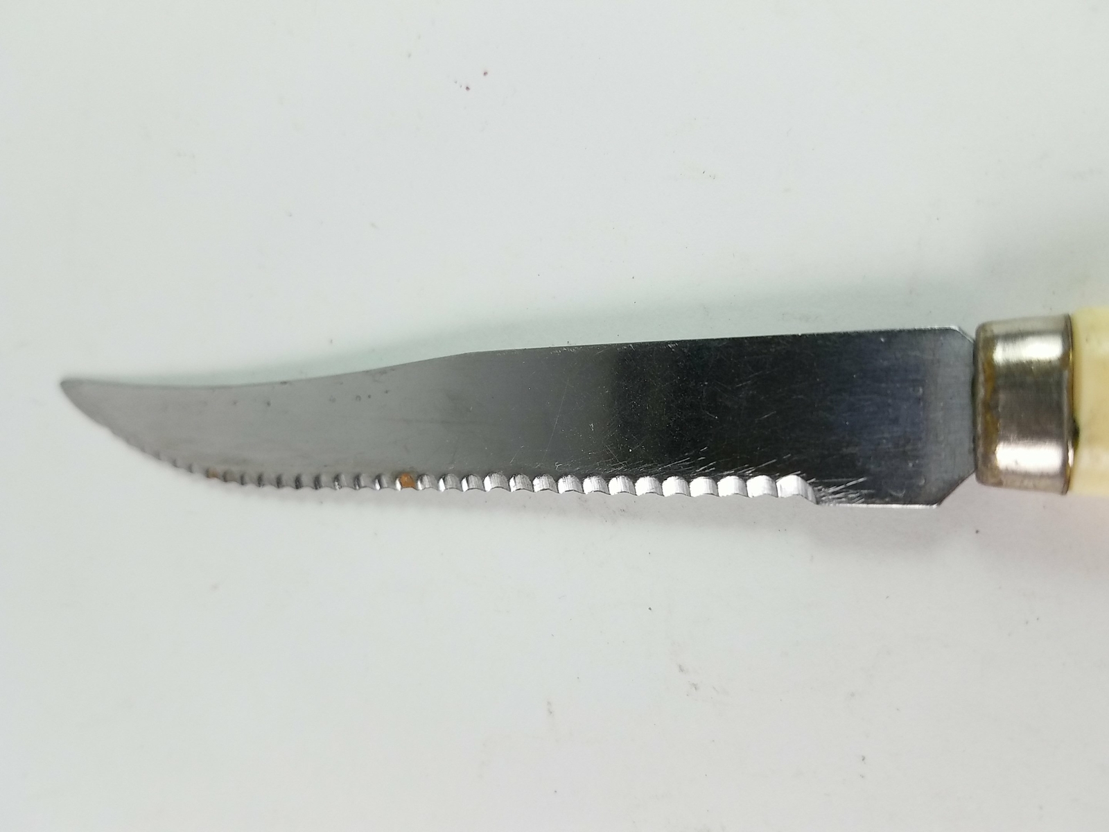 Serrated Steak Knife Yellow Handle