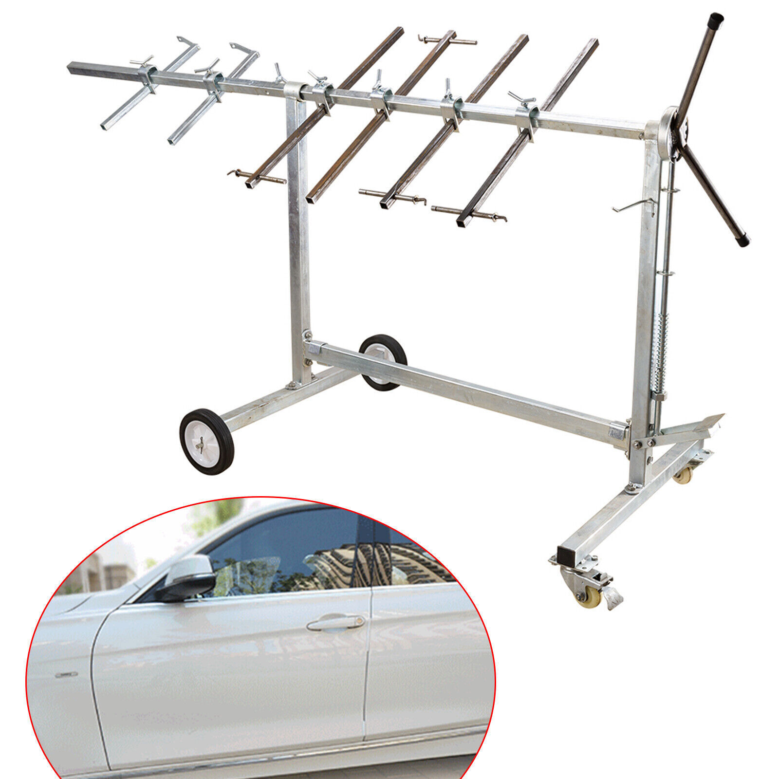 Auto Spray Painting Stand Body Shop Paint Booth Hood Parts Tool Rack 70kg SALE