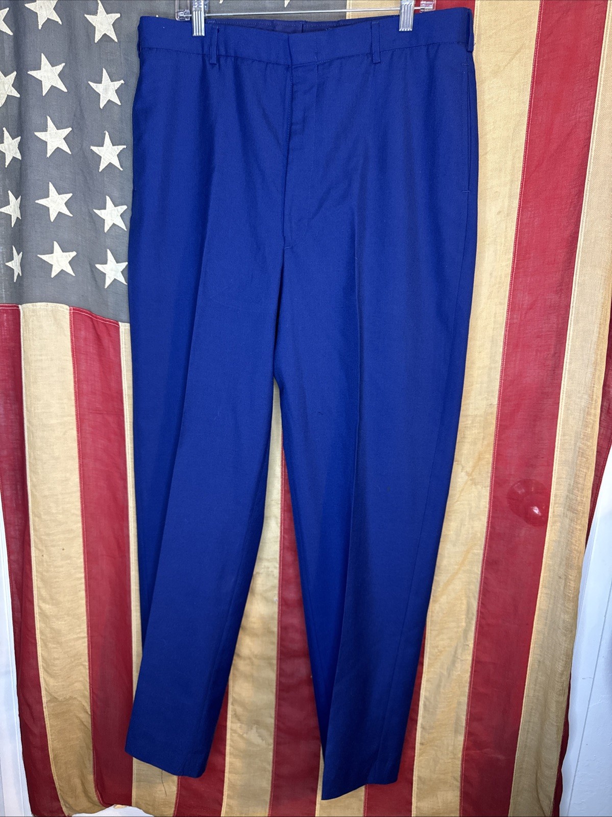 37 L DLA US Army ASU Men's Trousers Pants Dress Blues Wool Blend B400