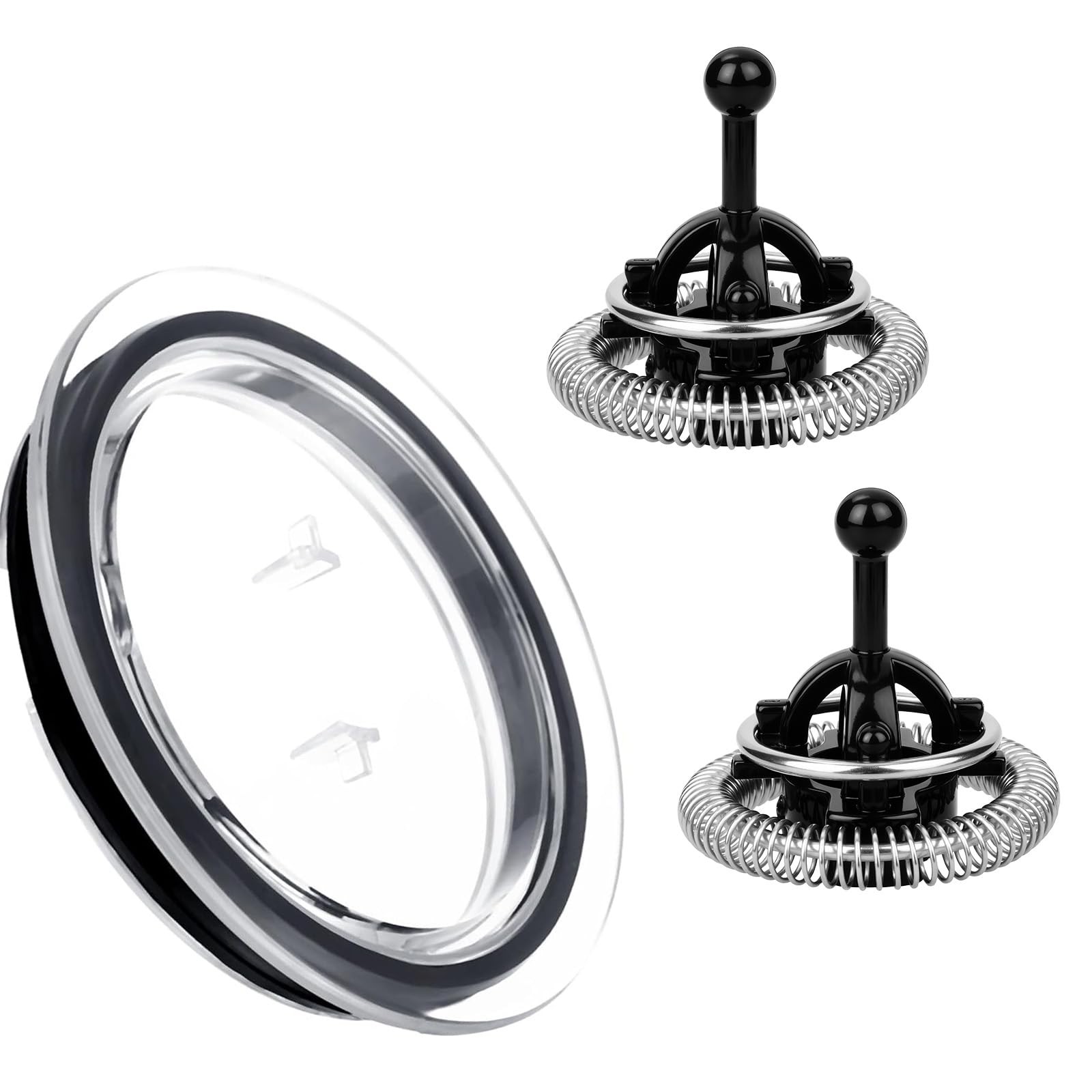2pcs Milk Frother Whisks and 1 Lid, Whisks with Nespresso Aeroccino 3/4/XL an...