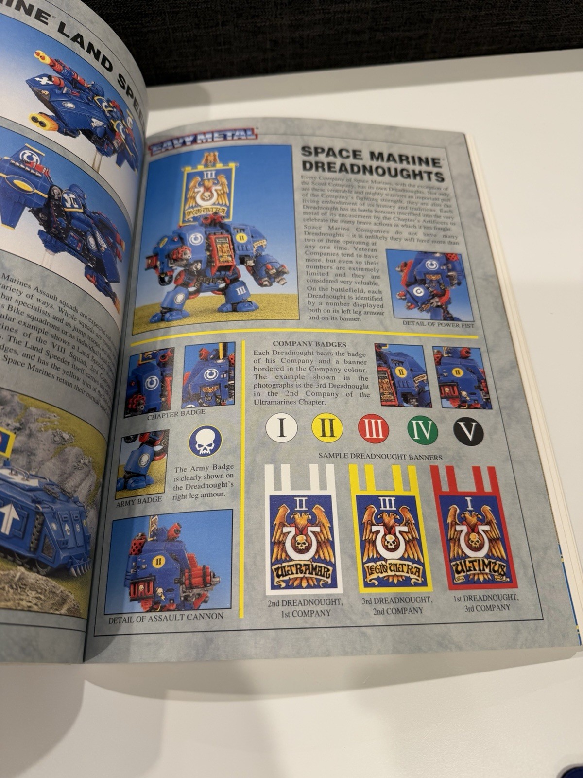 Games Workshop Warhammer 40k Ultramarines Codex 2nd Edition 1994 USED RARE OOP