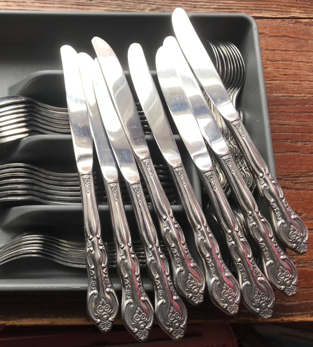 52 pc VERONA Flatware Set International Stainless Taiwan
