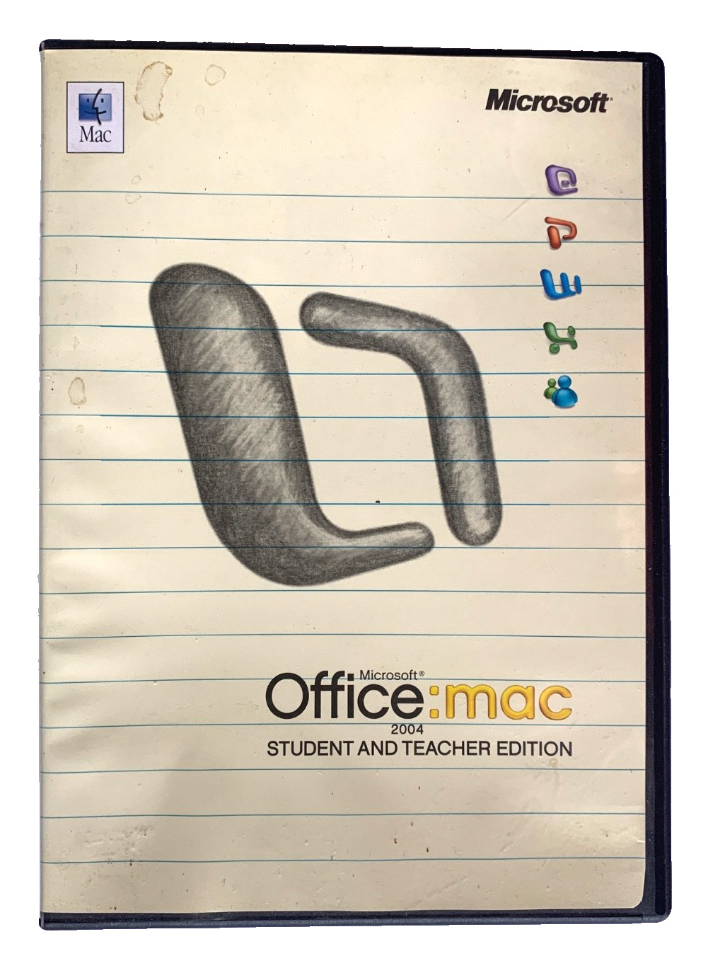 Microsoft Office Mac 2004 Student & Teacher Edition Software Booklet 3 Keys 📚🔥