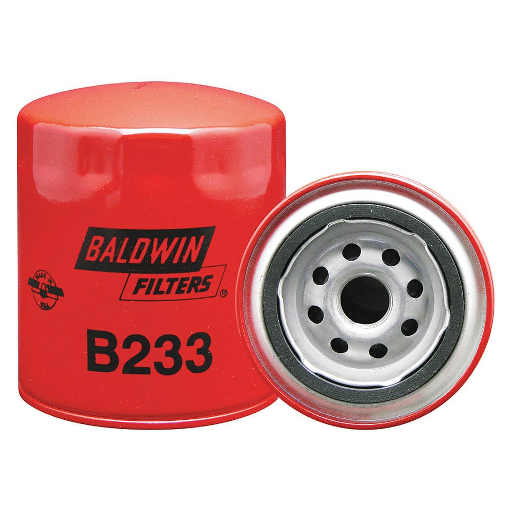 BALDWIN FILTERS B233 Spin-On,3/4" Thread ,4-3/8" L 2KYB5