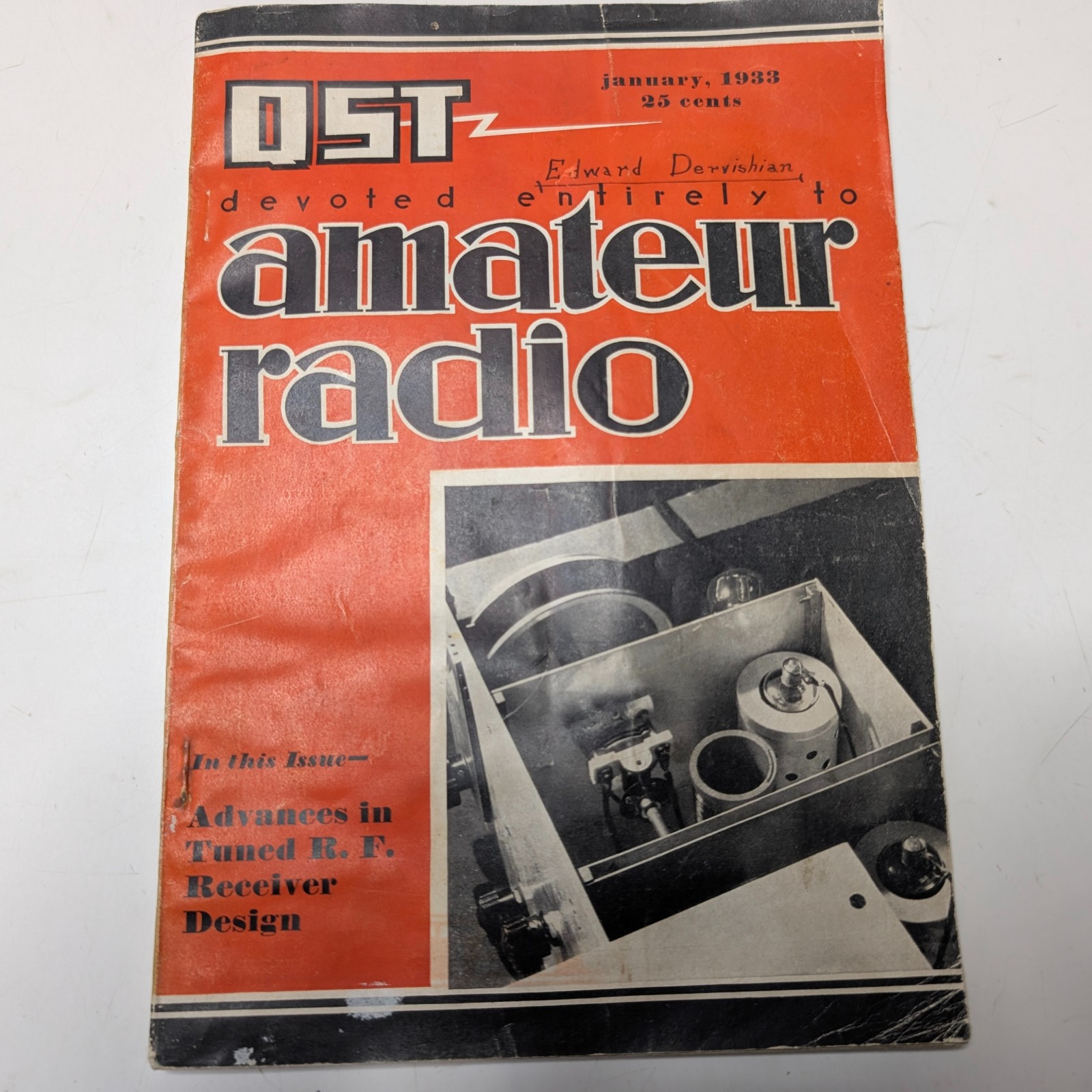 January 1933 QST Amateur Radio Magazine ARRL RF Receiver Design Autodyne Ham Vtg