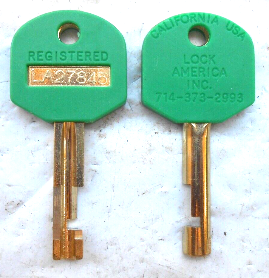 (1) LOCK AMERICA, Inc High Security padlock key LA27845