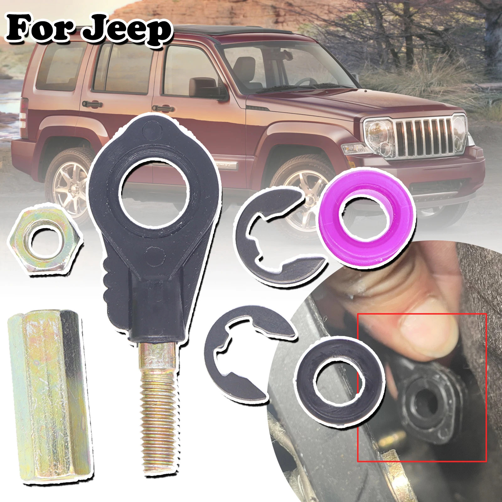 For Jeep Wrangler Grand Cherokee Gear Shift Cable Linkage End Connector Repair