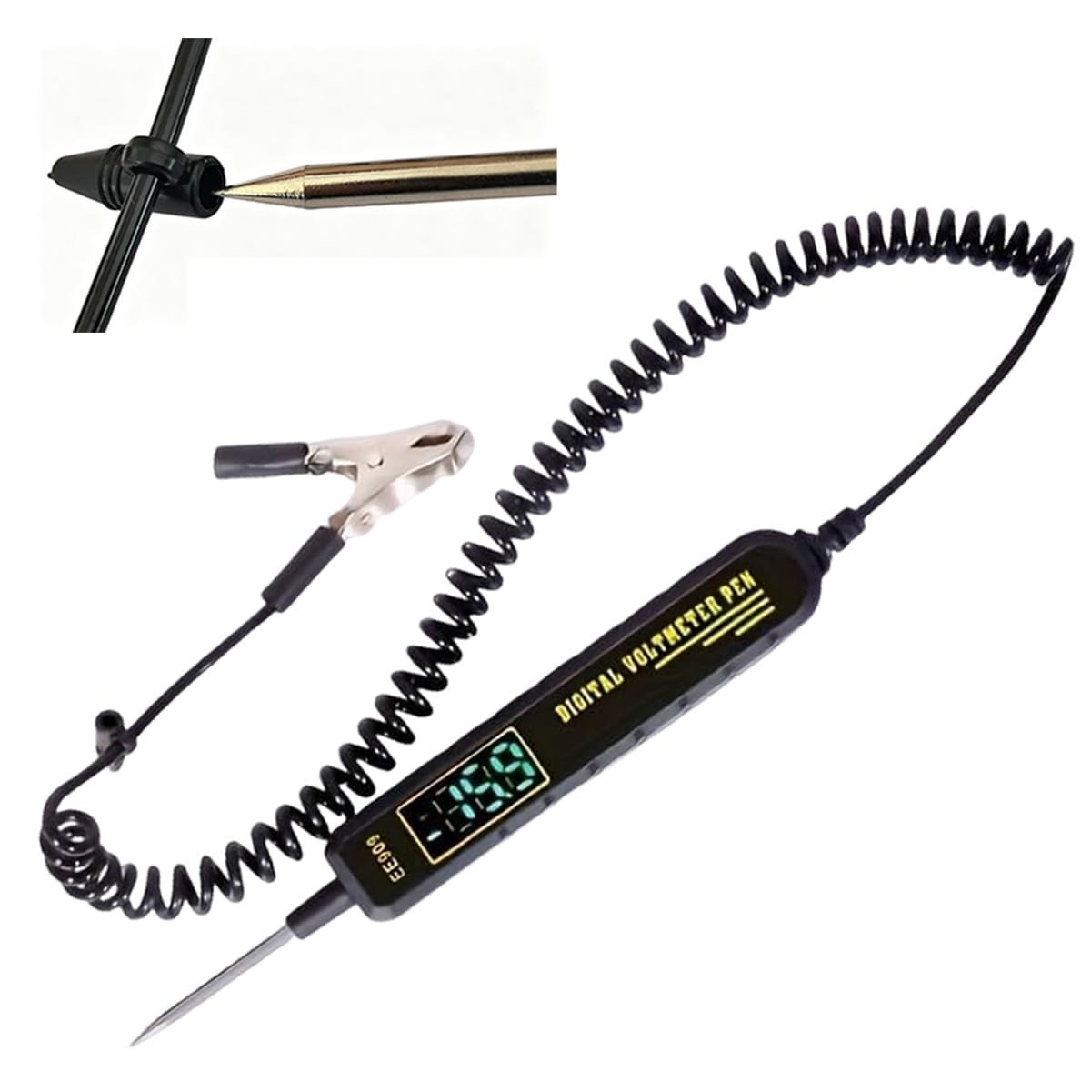 Automotive Digital Voltage Tester Pen 3-120V DC Circuit Tester LED Display