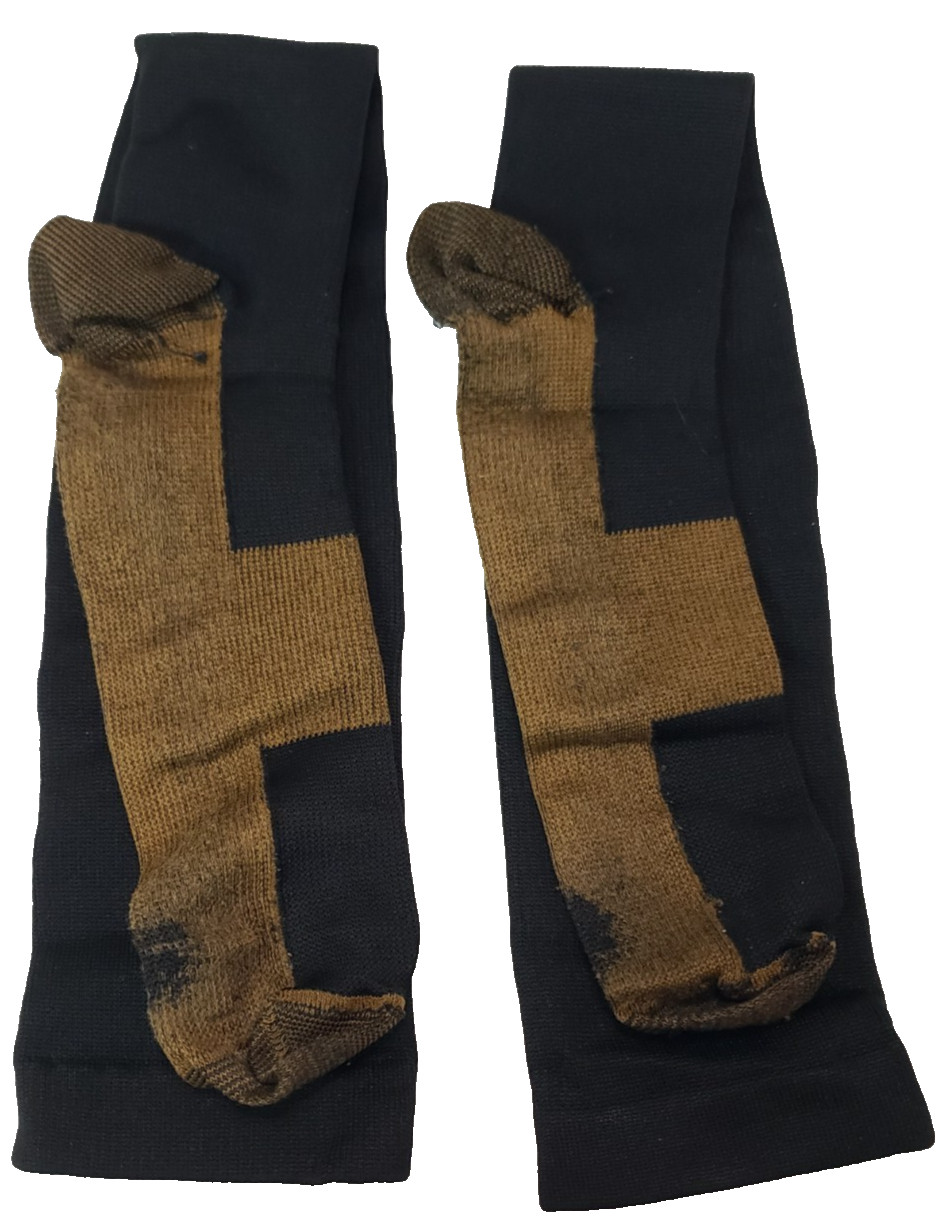 Doc Miller Compression Sleeve 20-30mmHg Socks, 1 Pair, Black, L