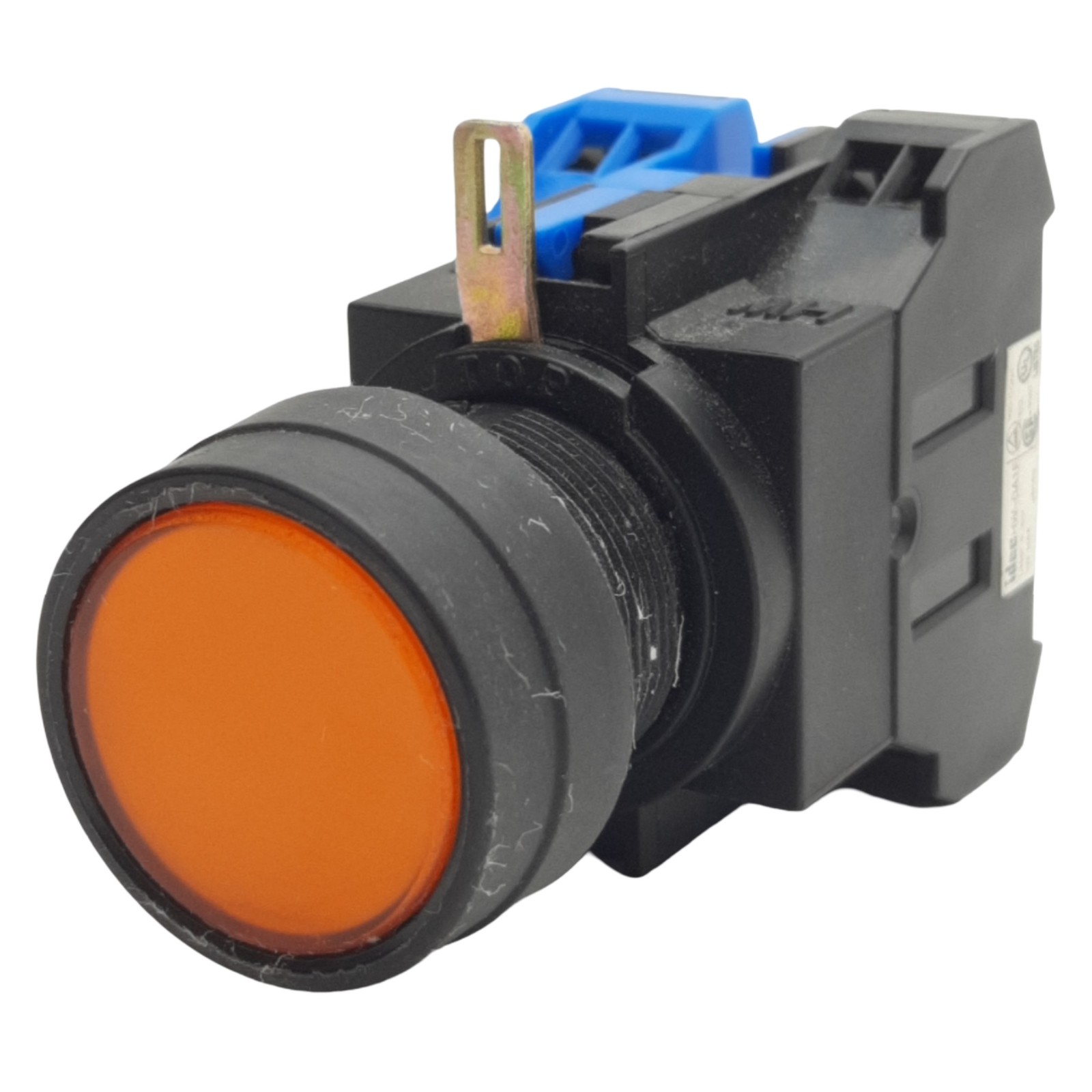 IDEC HW1L-M1F10QD-A-24V Amber Illuminated Push Button ø22mm, 1NO, 600V 10A