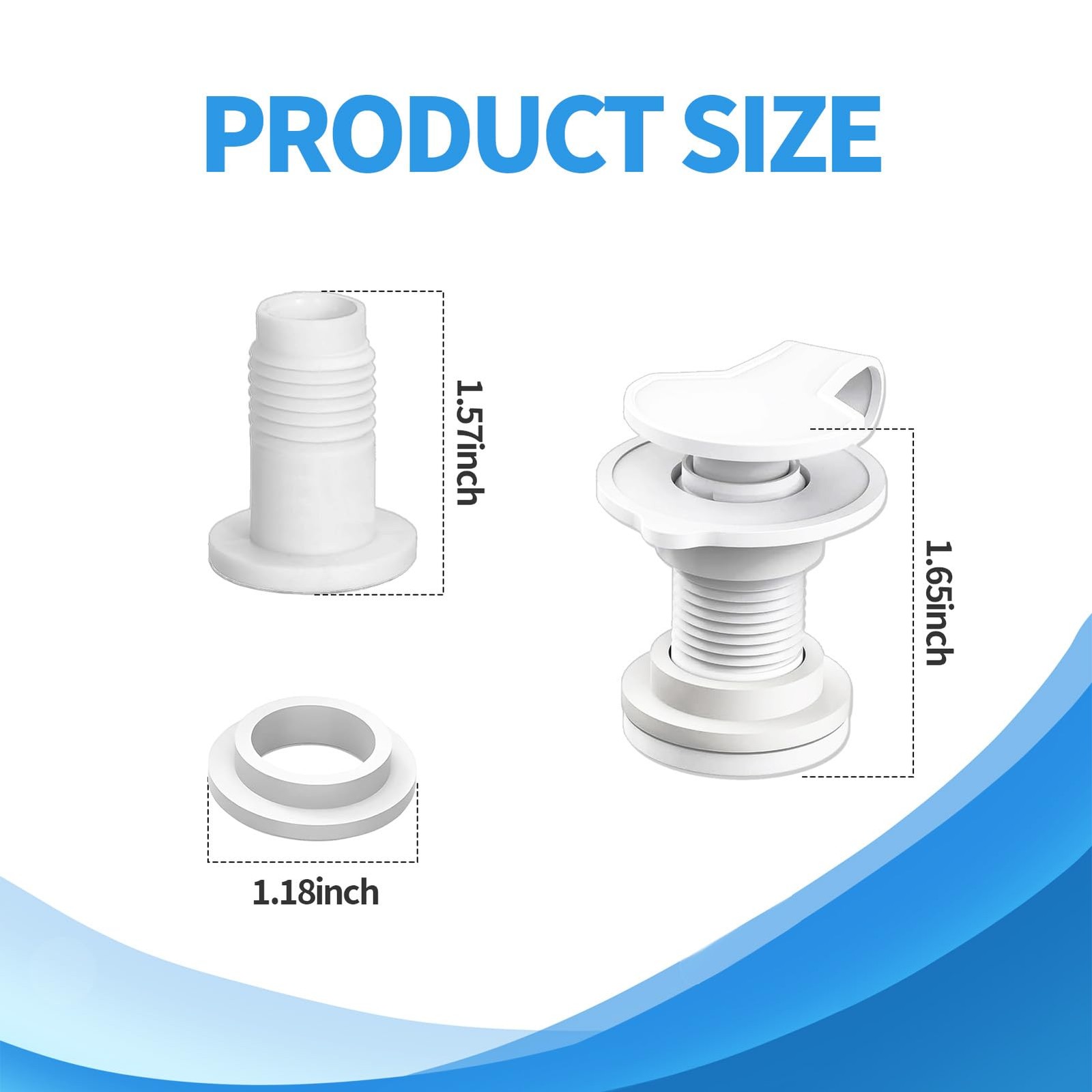1.5" Shaft Length Cooler Drain Plug Assembly Replacement for Coleman Xtreme Cool
