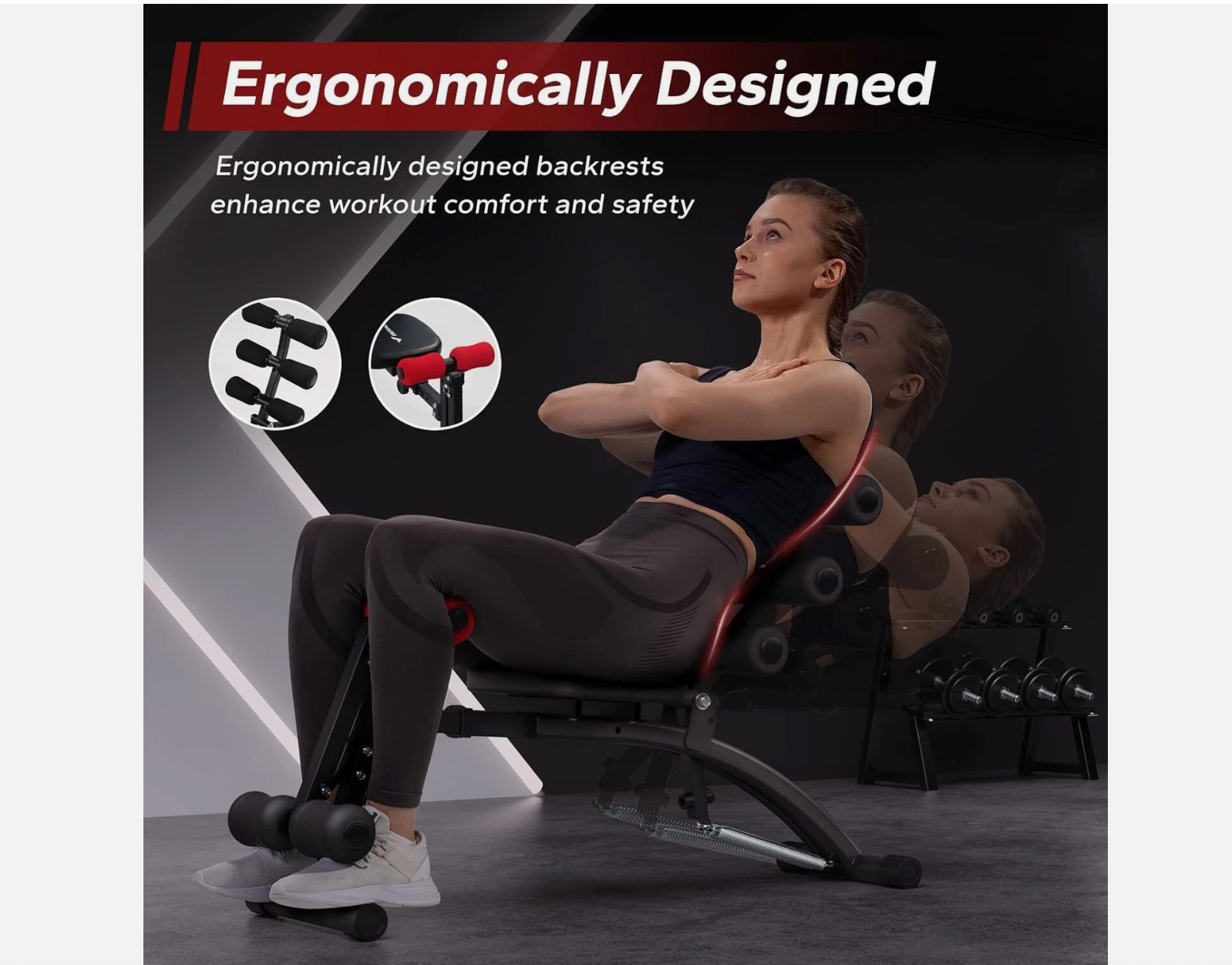 MERACH Ab Machine, Stomach Workout Equipment with Adjustable Length, Abdominal W