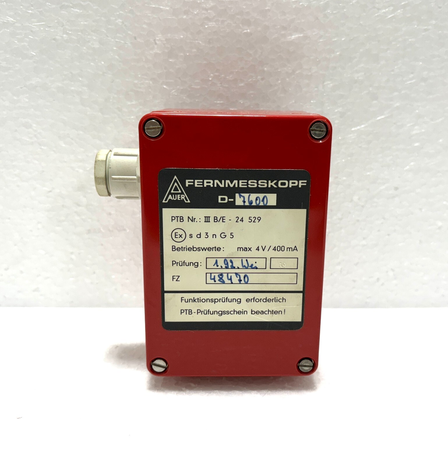 Auer Fernmesskopf D-7600 Sensor