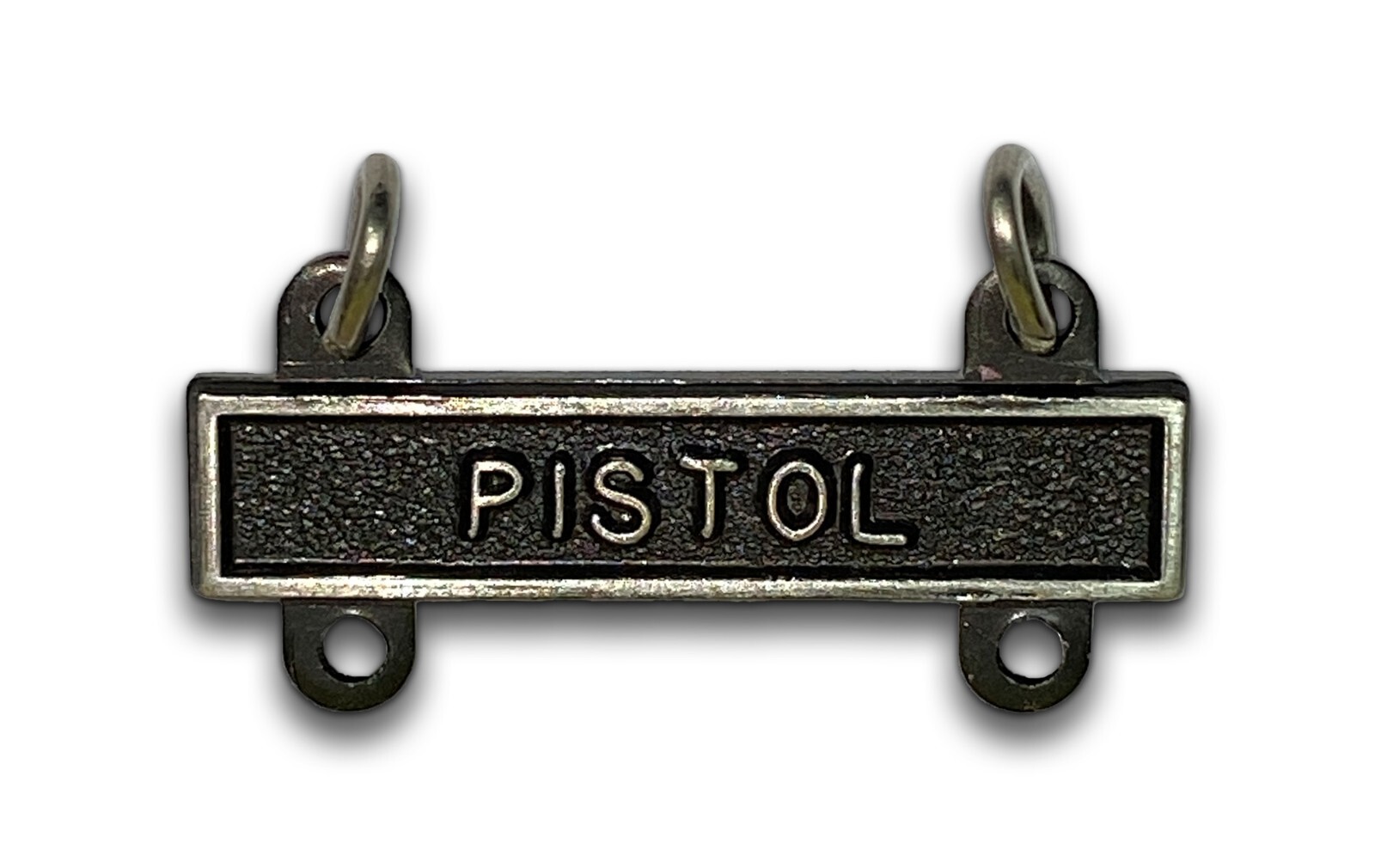 US Army Pistol Qualification Bar Silver Oxidize (sold in each)