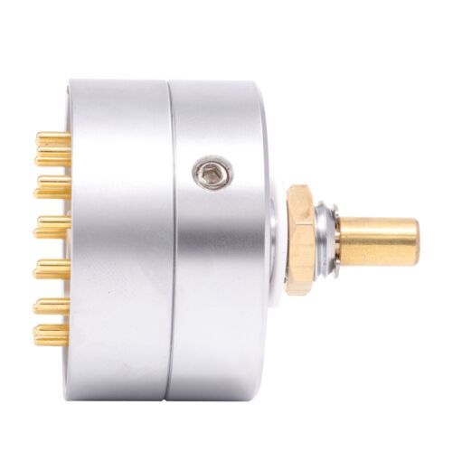 EIZZ 3 Way 4 Positions Rotary Switch Signal Source Selector for HiFi Audio AMP