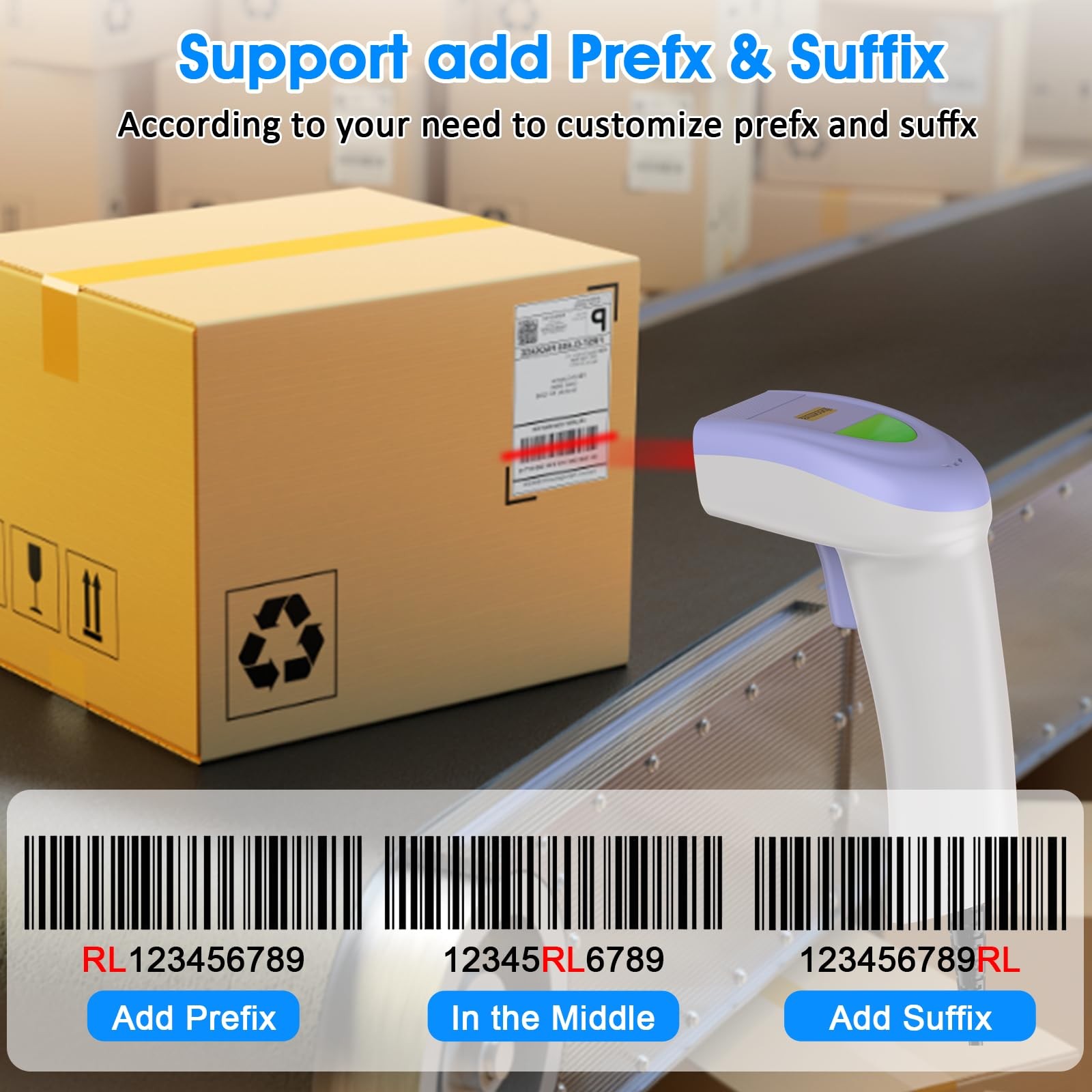 USB 1D Barcode Scanner Handheld Wired CCD Laser Reader Screen Scan UPC POS