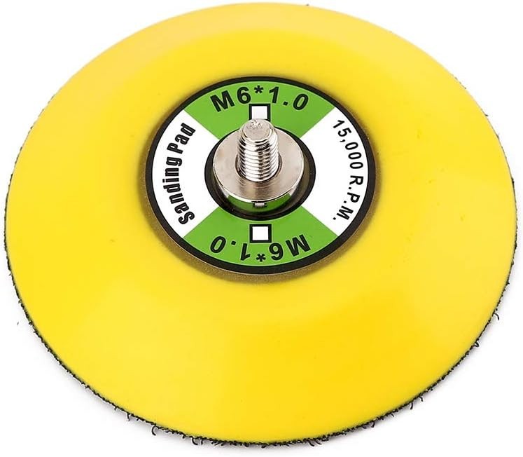 M6 Thread 3" Polishing Pads - Durable Hook and Loop Backing for Auto Detailing
