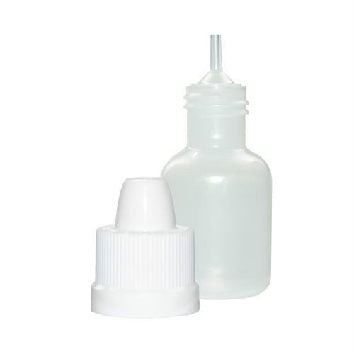 1/3 oz LDPE Plastic Dropper Bottles w/Child-Resistant Caps (12-25-50-100 count)