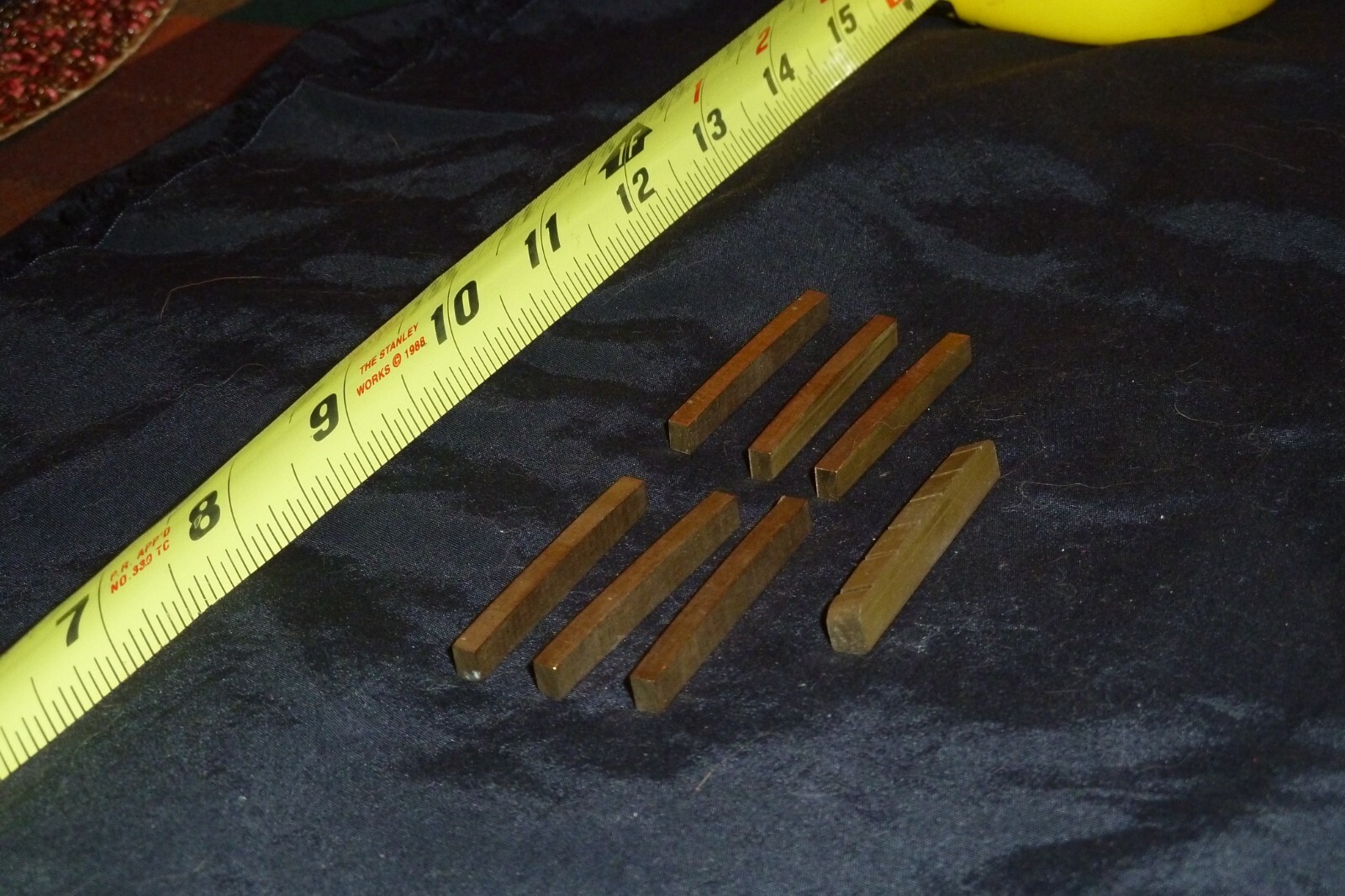 7 Metal Nuts for Guitar - Item HO