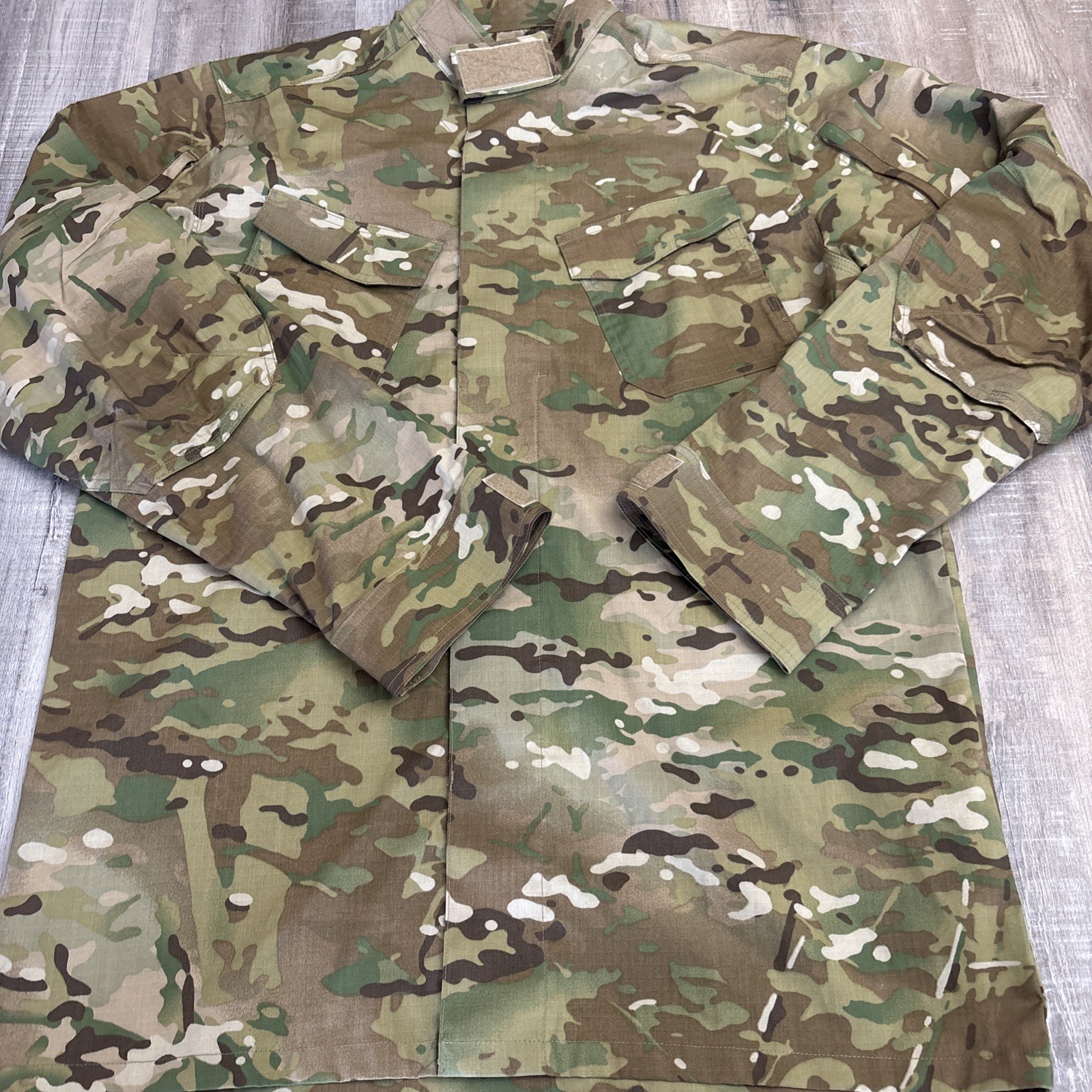 511 5.11 Tactical Camo Men L Tall Jacket Ripstop Shirt Multicam Full Zip