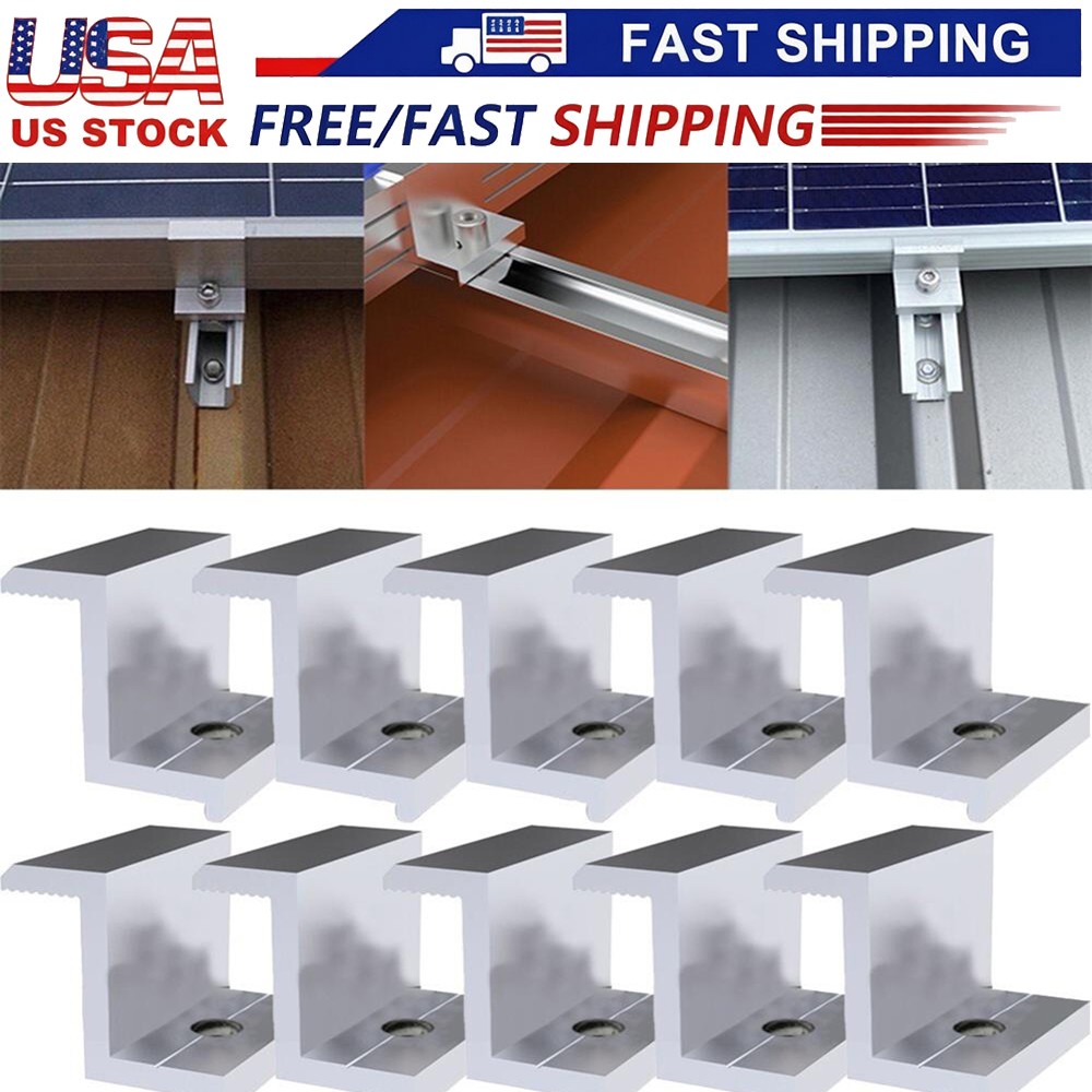 10X Solar Panel End Clamp End Clamp High C-orrosion Resistance Strong Toughness%