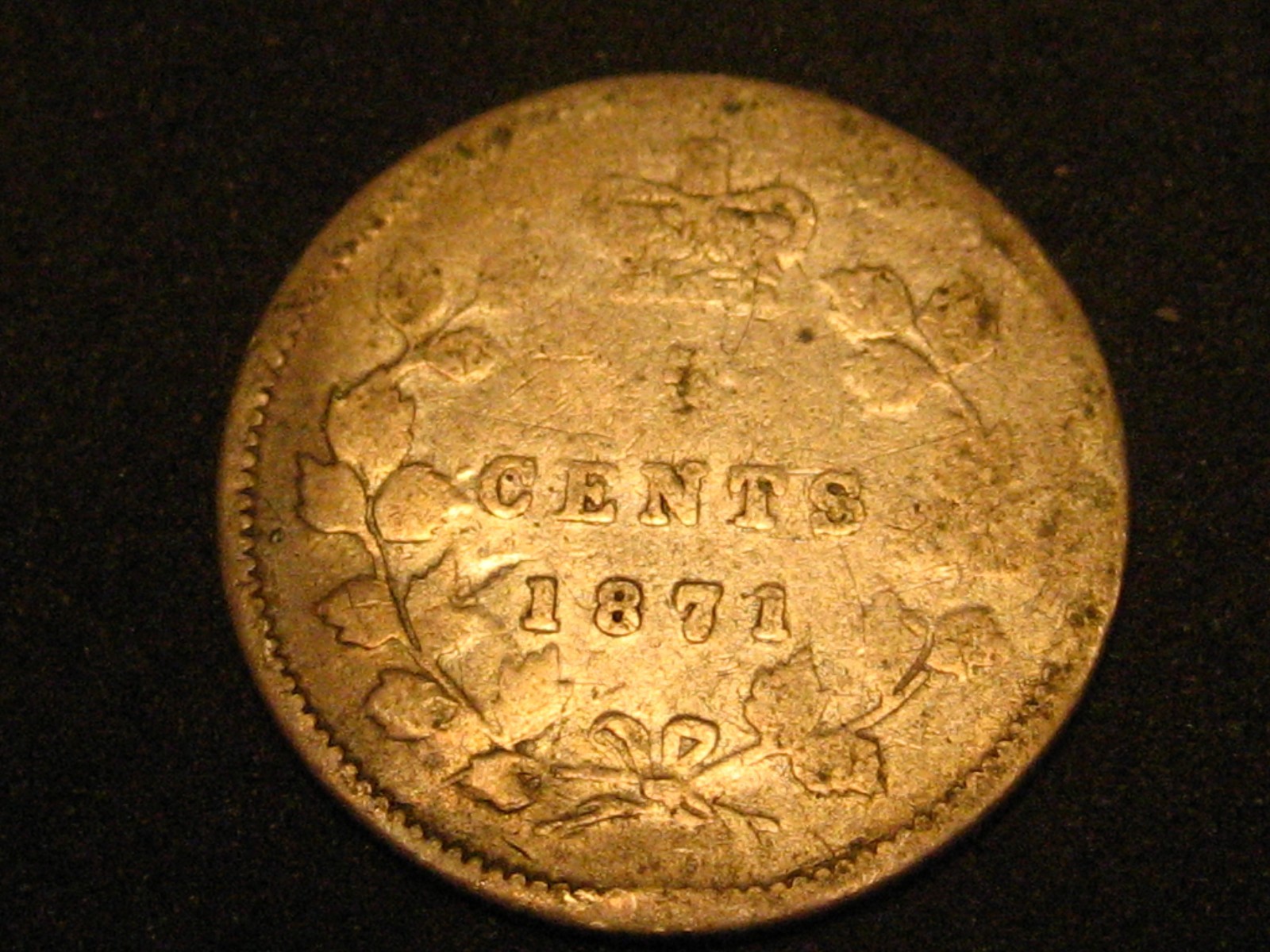 1871 Canadian 5 Cent Silver #2