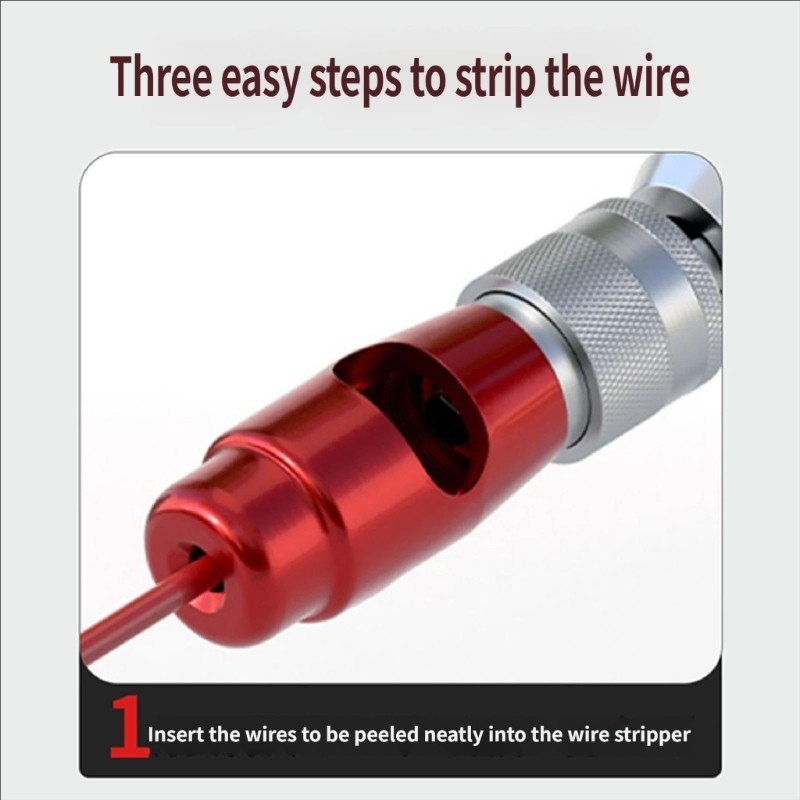 Wire Stripper for Drill Upgraded Electric Wire Stripping and Twisting Tool