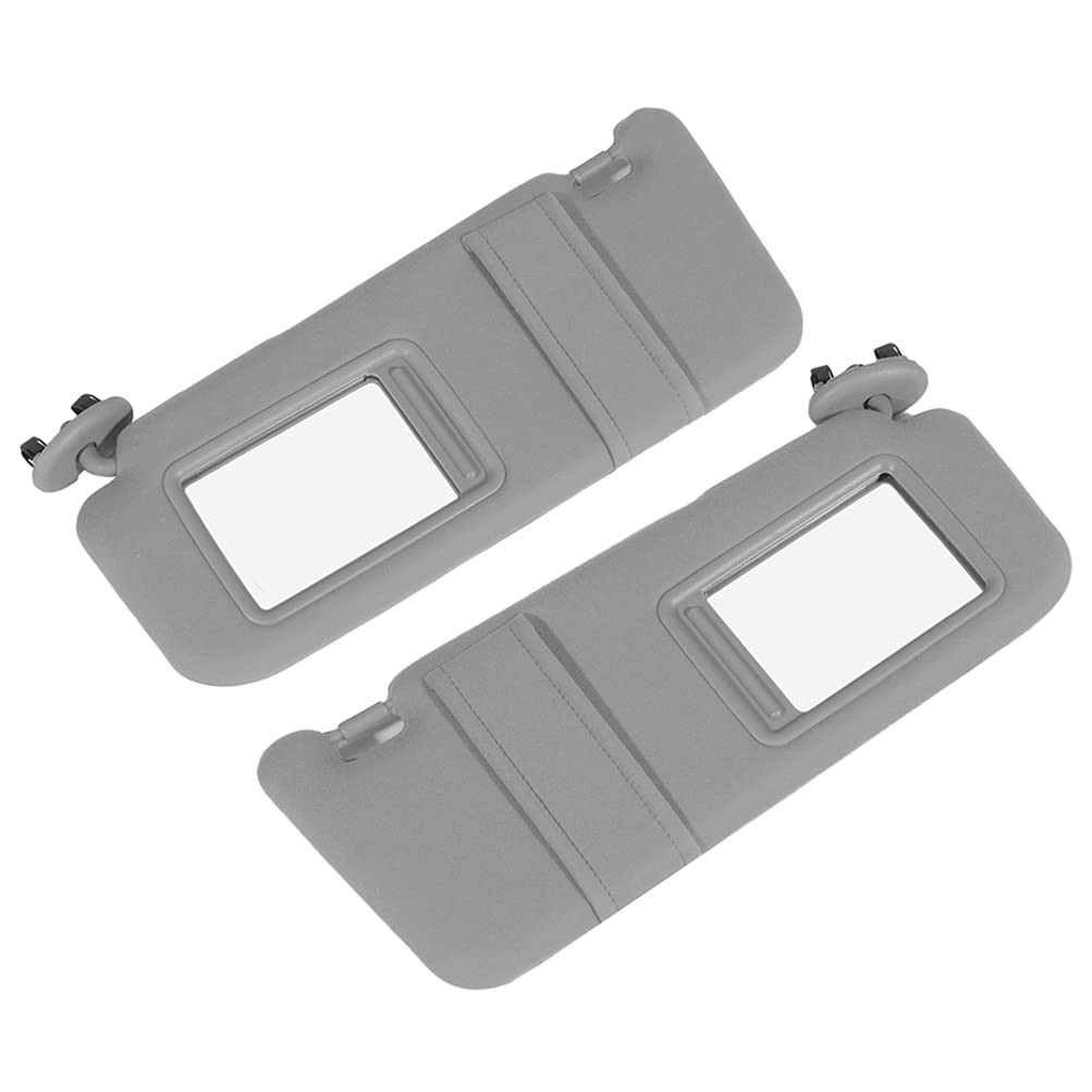 Sun Visor for 2006-2011 Toyota Camry Without Sunroof Gray Left Right