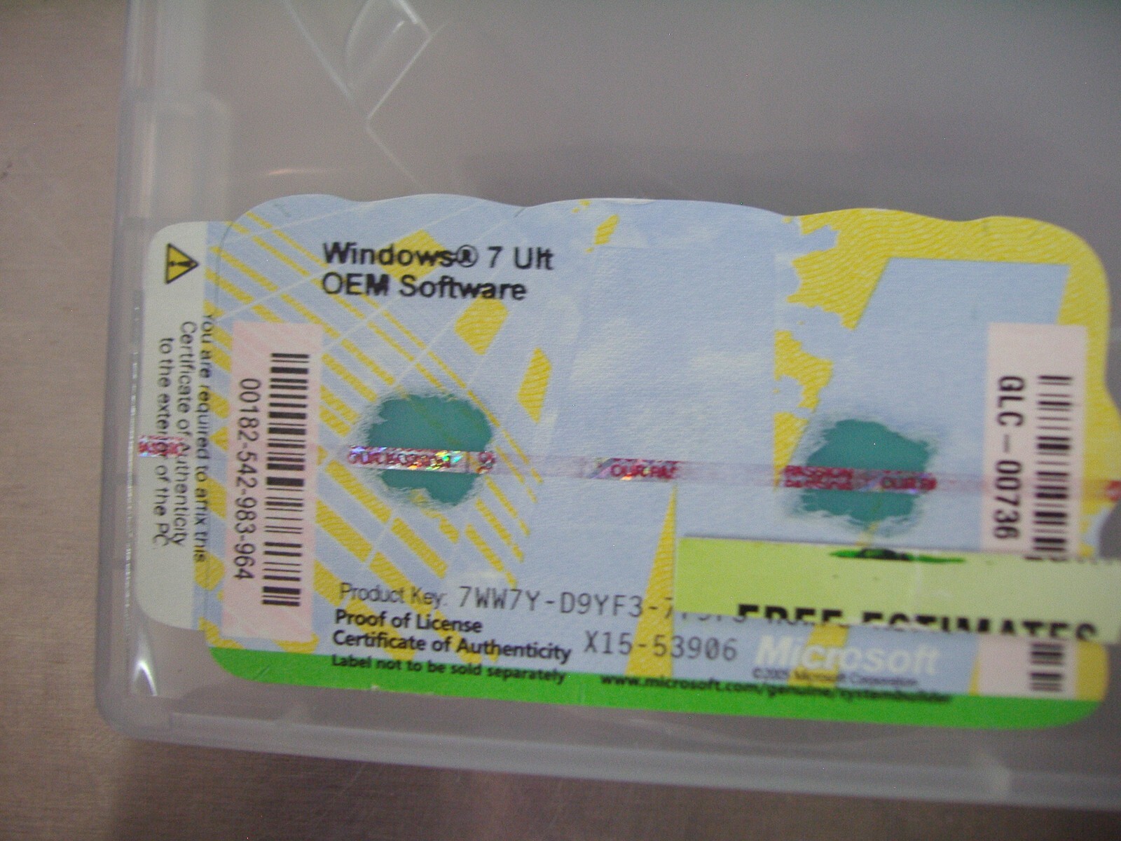 MS Microsoft Windows 7 Ultimate 64 bit x64 DVD Full English =NEW=