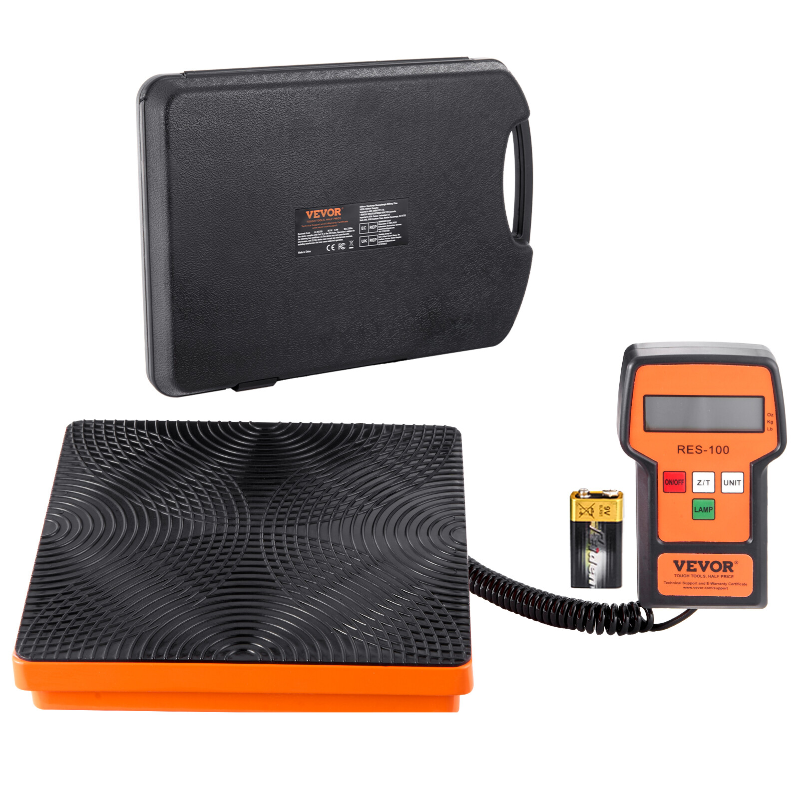 VEVOR Electronic Refrigerant Scale Digital Charging Freon Weight 220LB for HVAC