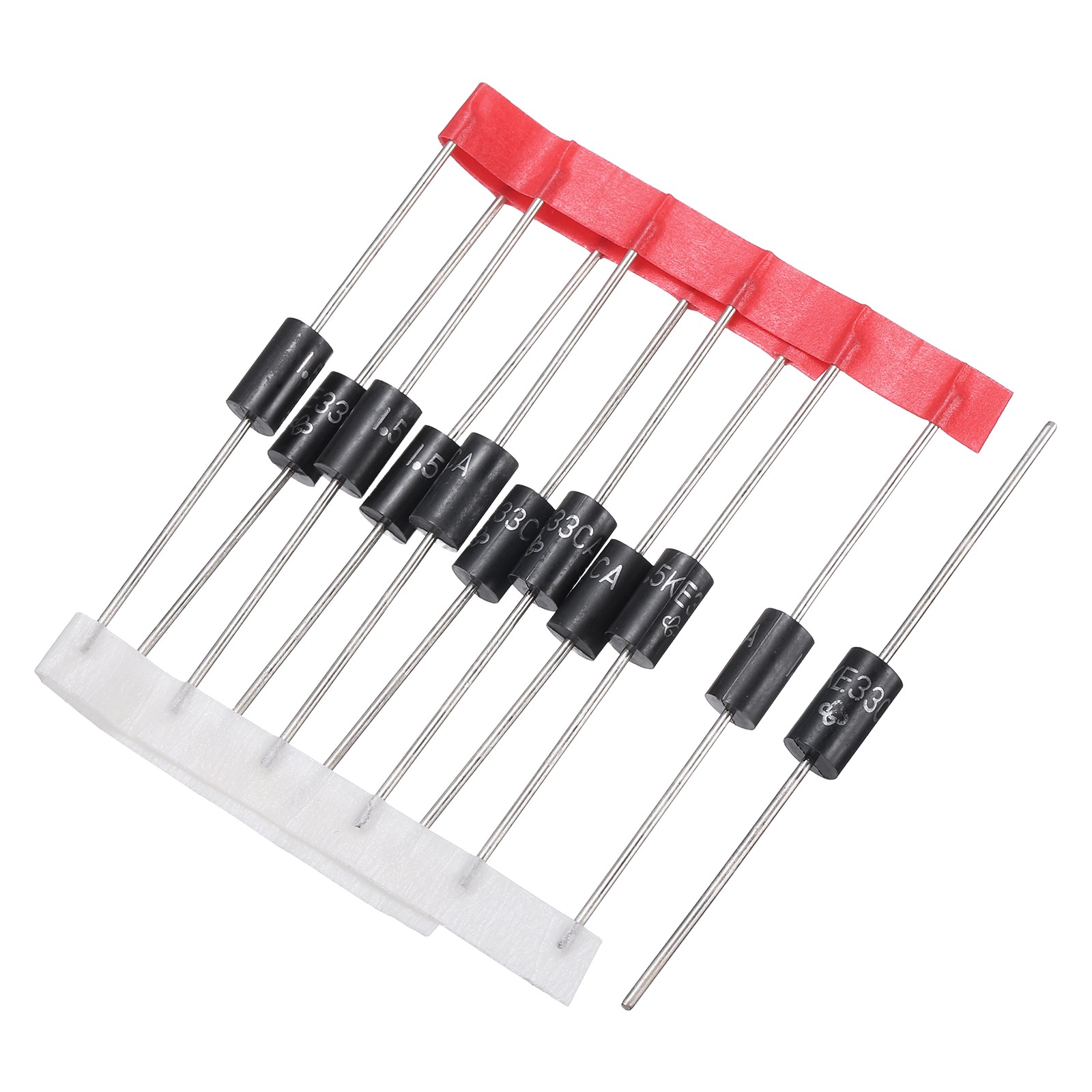 10Pcs Transient Suppression Diodes 1.5KE33CA DO-201AD Bidirectional Channel