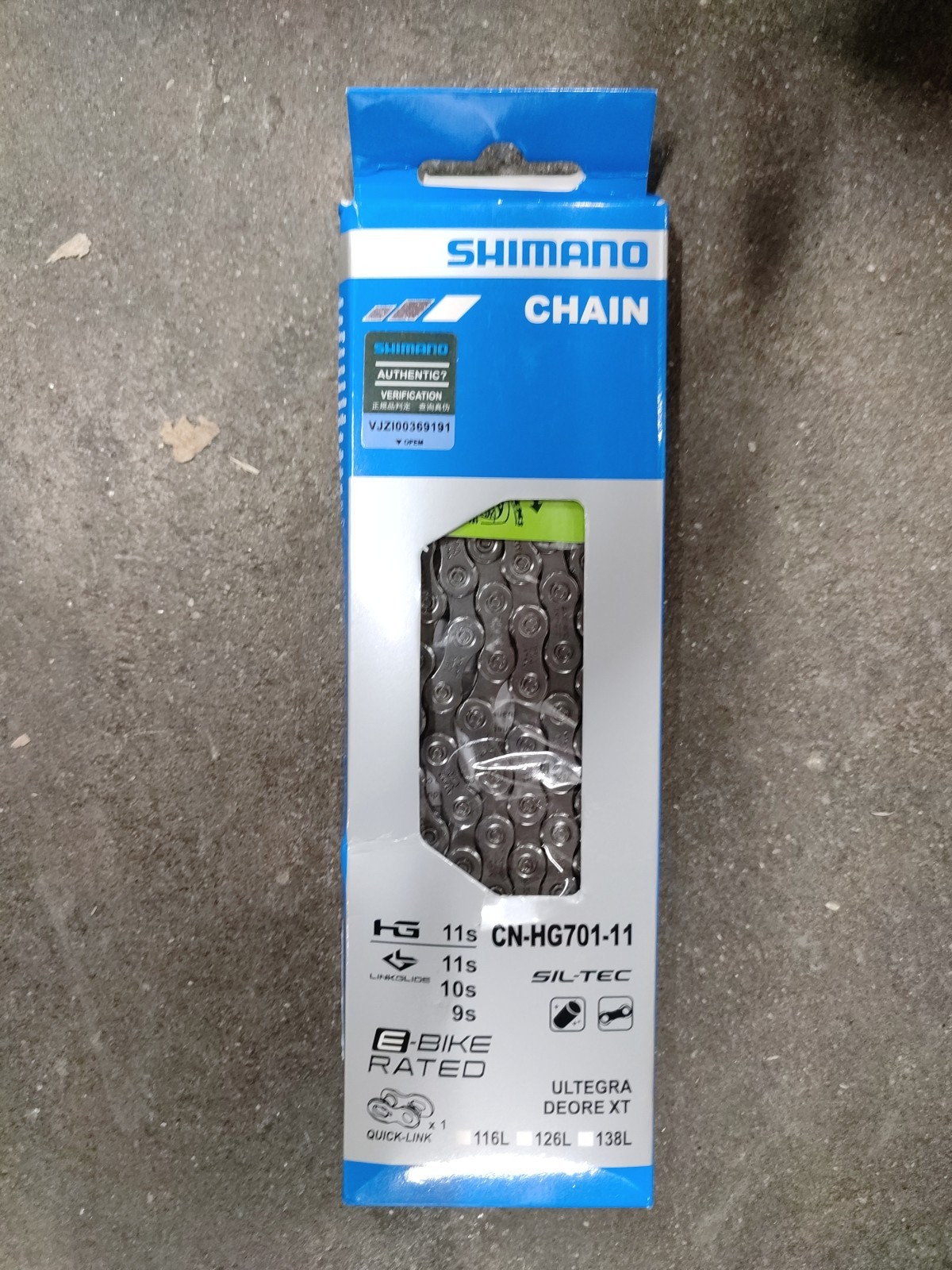 Shimano CN-HG701-11 Bike Chain, Grey, 11s 64x237x13