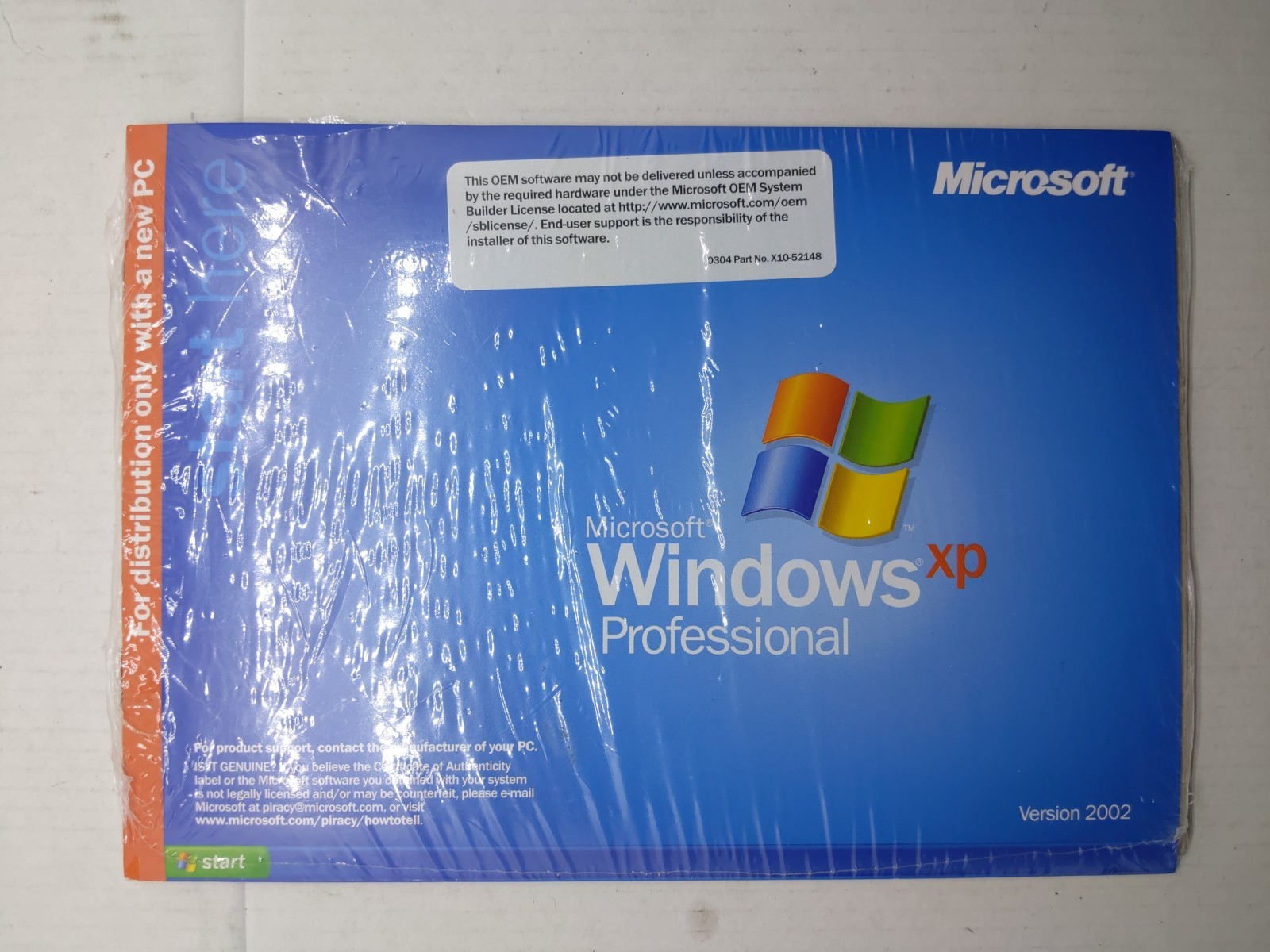 MICROSOFT WINDOWS XP PROFESSIONAL with SP2 with PRODUCT KEY - SEALED