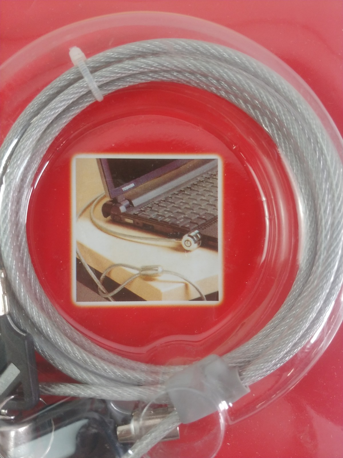 New F&K NOTEBOOK 6 Foot Cable Lock with 2 keys