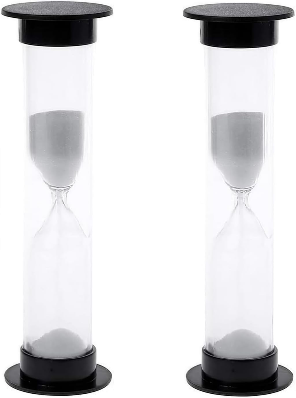2Pcs New Mini Hourglass Sand Timer - 1 Minute (60 Seconds) Sandglass 1, Black