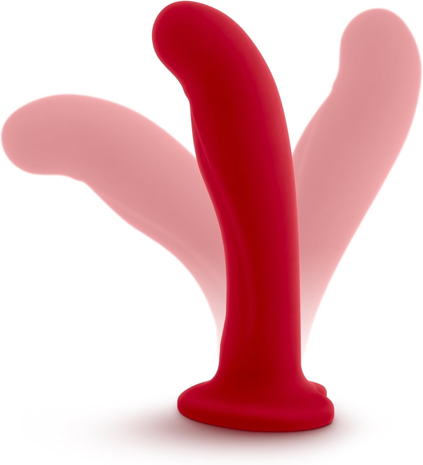 Eden 6" Platinum Silicone G Spot Smooth Dildo Cock Sturdy Base Adult Sex Toy