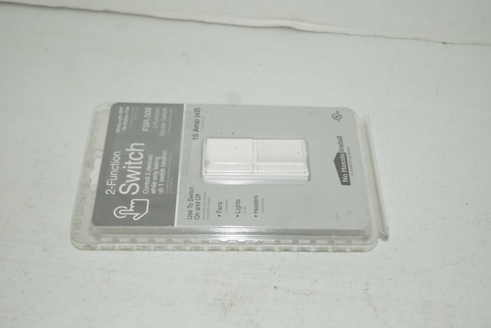 2-Function Rocker Combination Switch in White FSR-500-W7