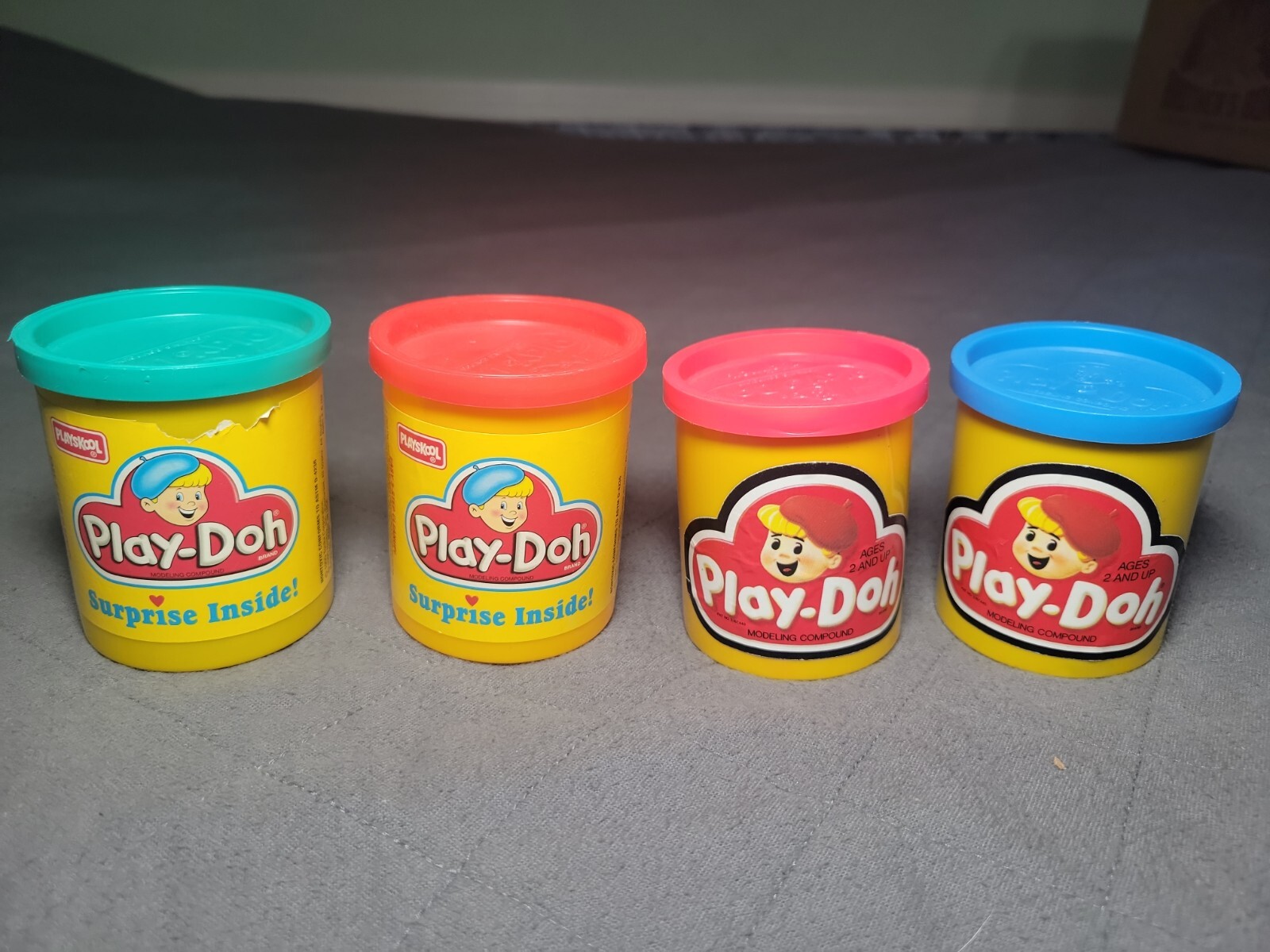 Lot of 4 Vintage Play-Doh 2 Kenner 1987 2 Playskool 1995 Playdoh