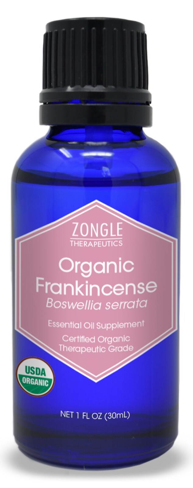 Zongle USDA Certified Organic Frankincense Essential Oil, Safe To Ingest, 1 oz