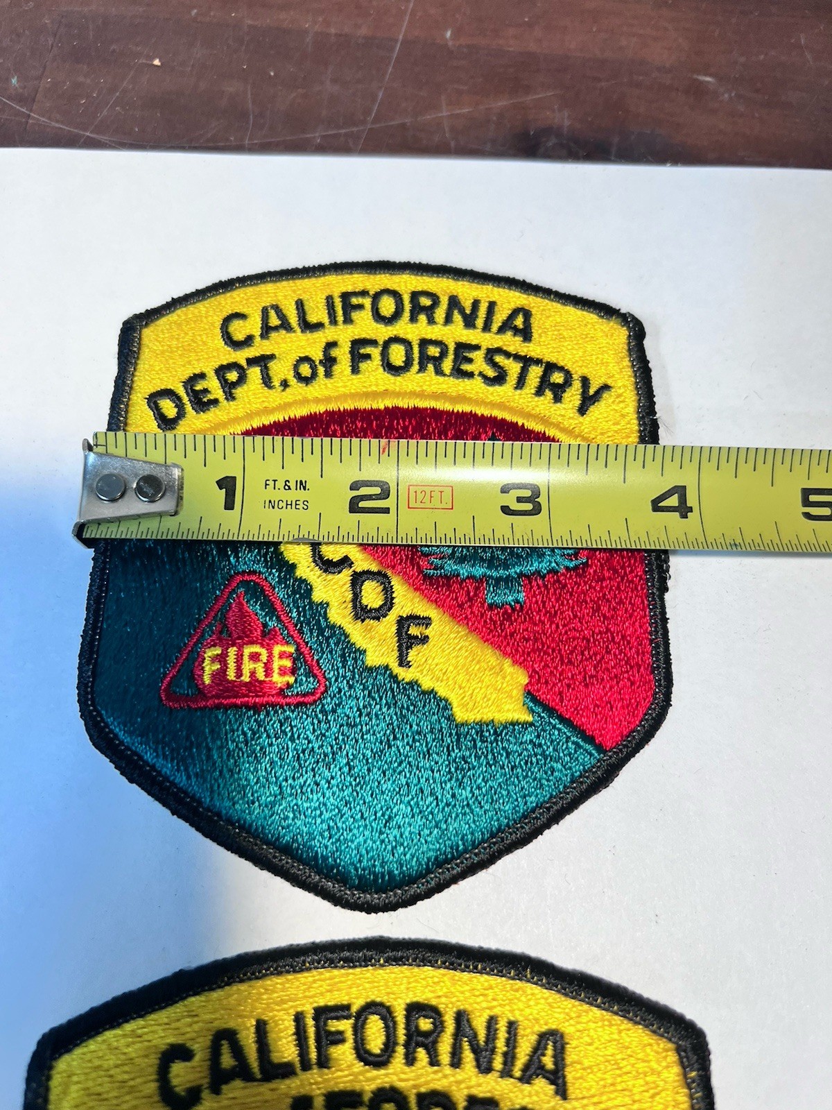 2- NOS Vintage CDF California Department Of Forestry Forest Firefighting Patch