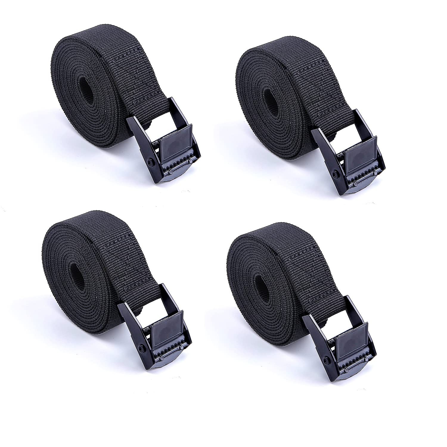 Premium Lashing Nylon Strap - Cam Buckle Tie Down Straps Heavy Duty Secure St...