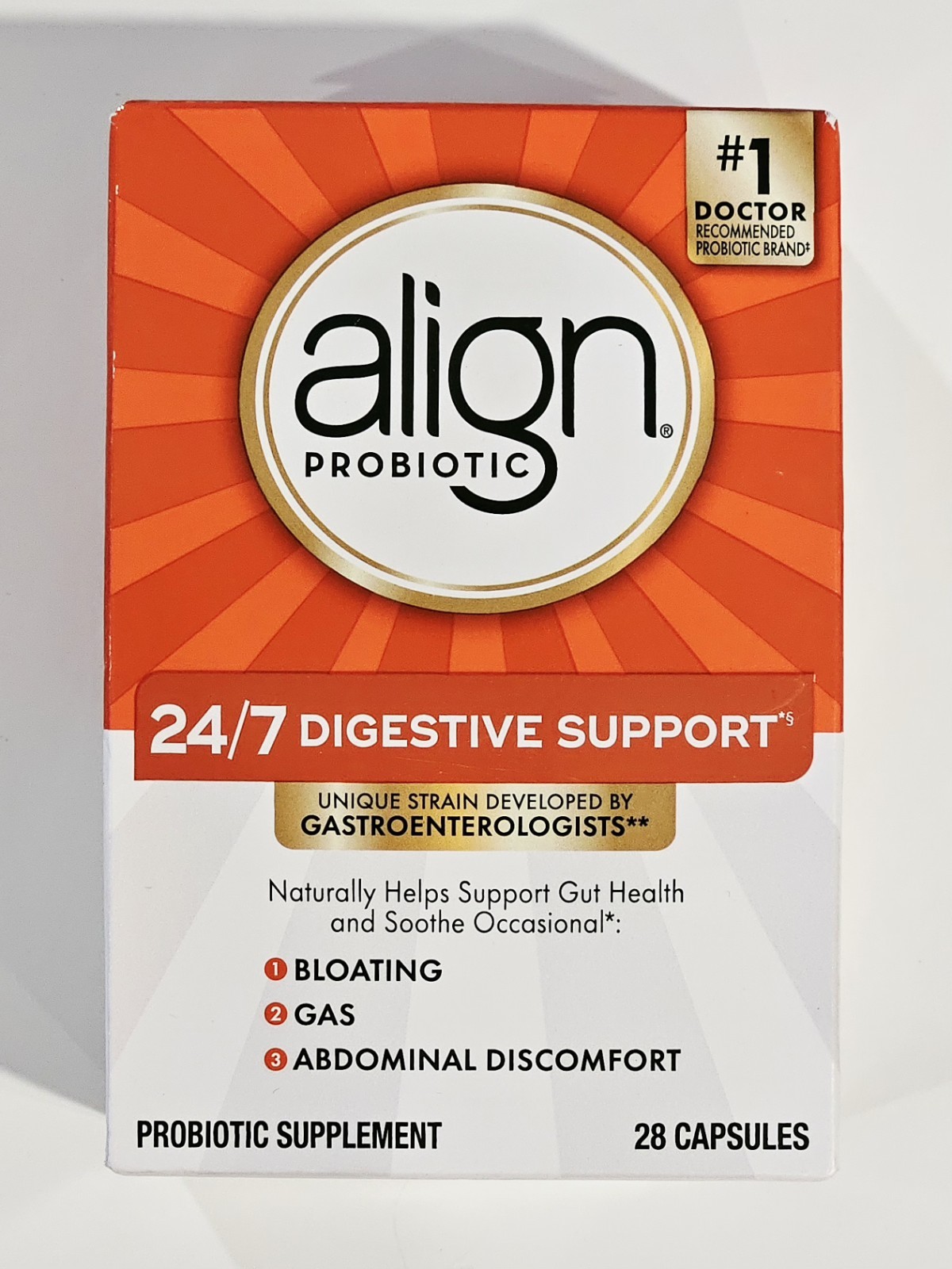 Align Probiotic 24/7 Digestive Support Probiotic Supplement 28 Count Fast Ship