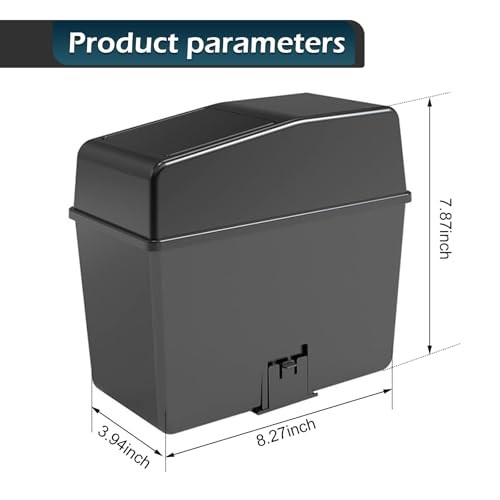 Car Trash Can, Push-Button Storage Box, Trash Can with Adjustable Bottom Clip,