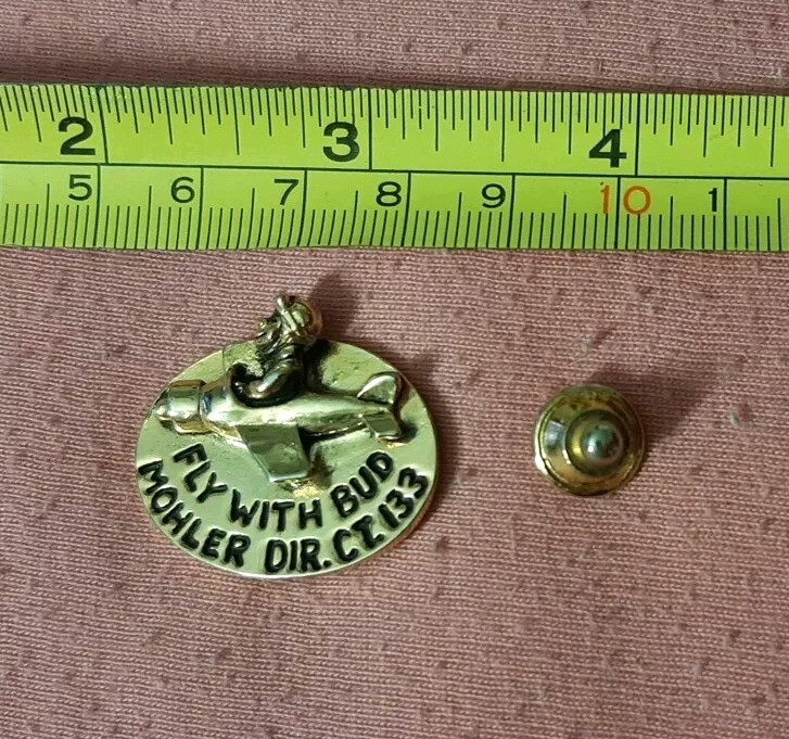 RARE Fly With Bud Mohler Dir. CT 133 Aviation Hat Jacket Lapel Pin