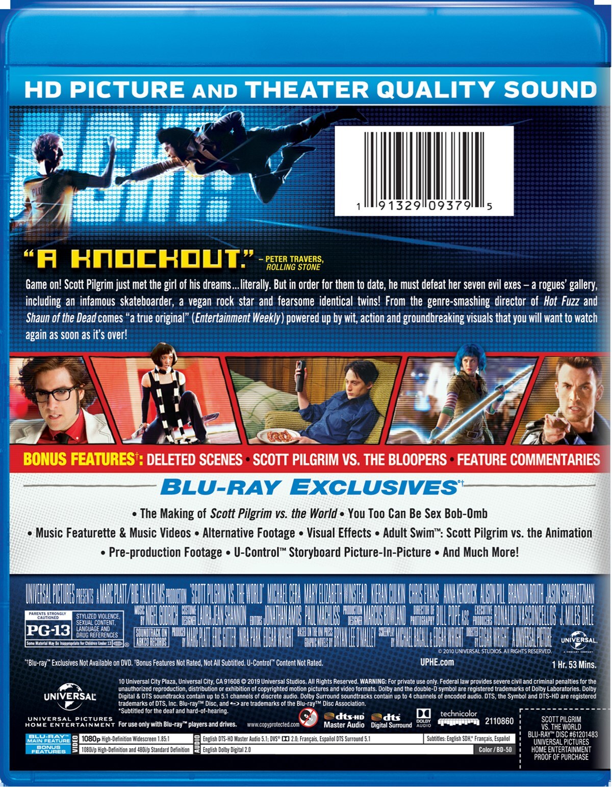 Scott Pilgrim Vs. The World Blu-ray Michael Cera NEW