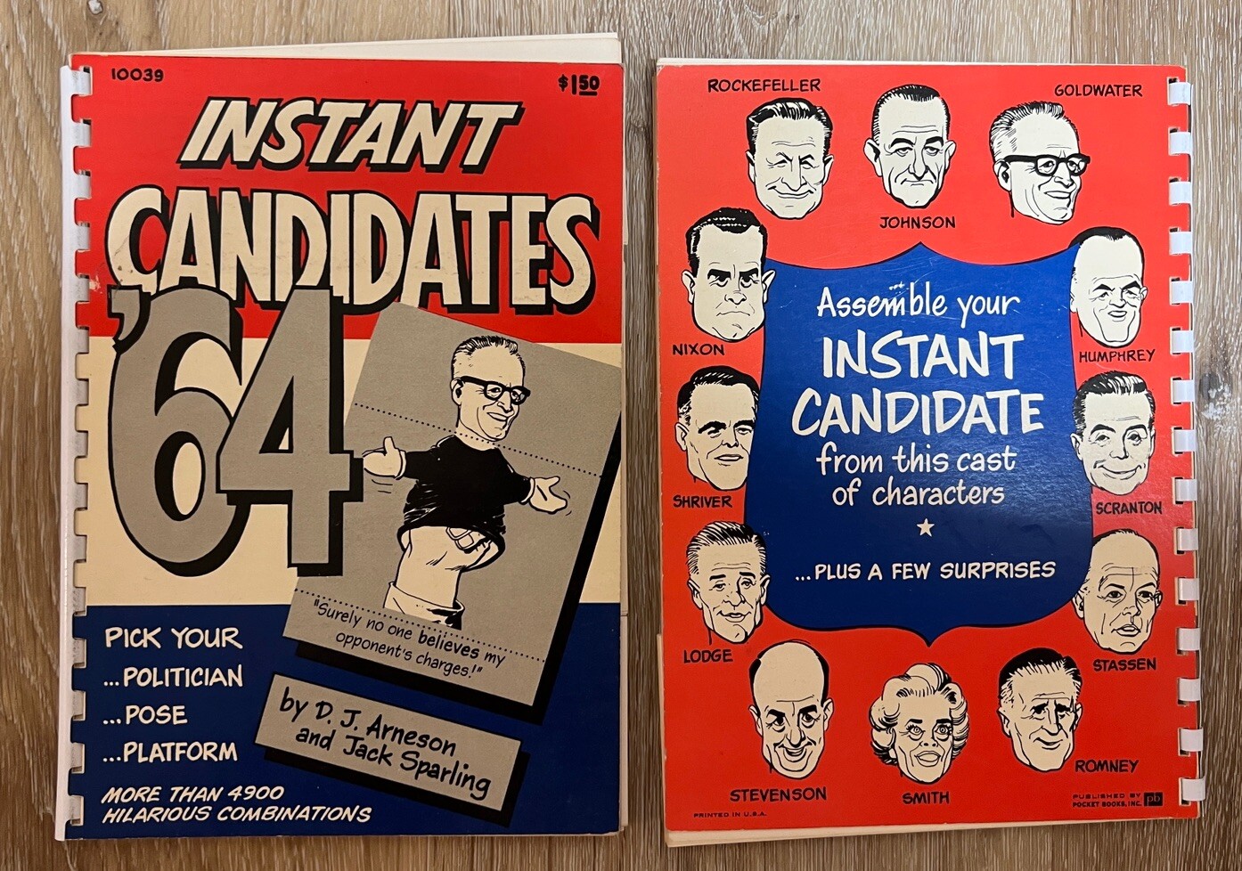1964 Instant Candidates Character Book by David D.J. Arneson & Jack Sparling Q.2