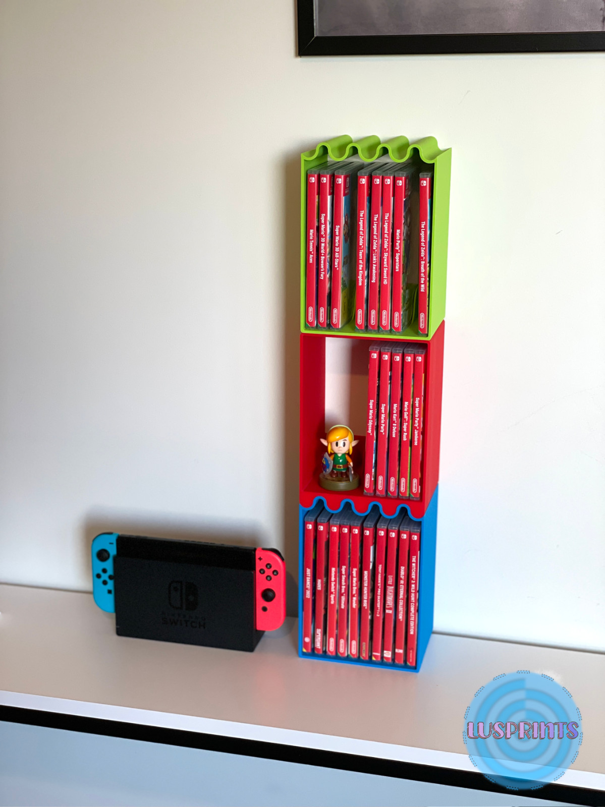Nintendo Switch Game Shelf 3d printed 3D printed Switch game holder Switch games
